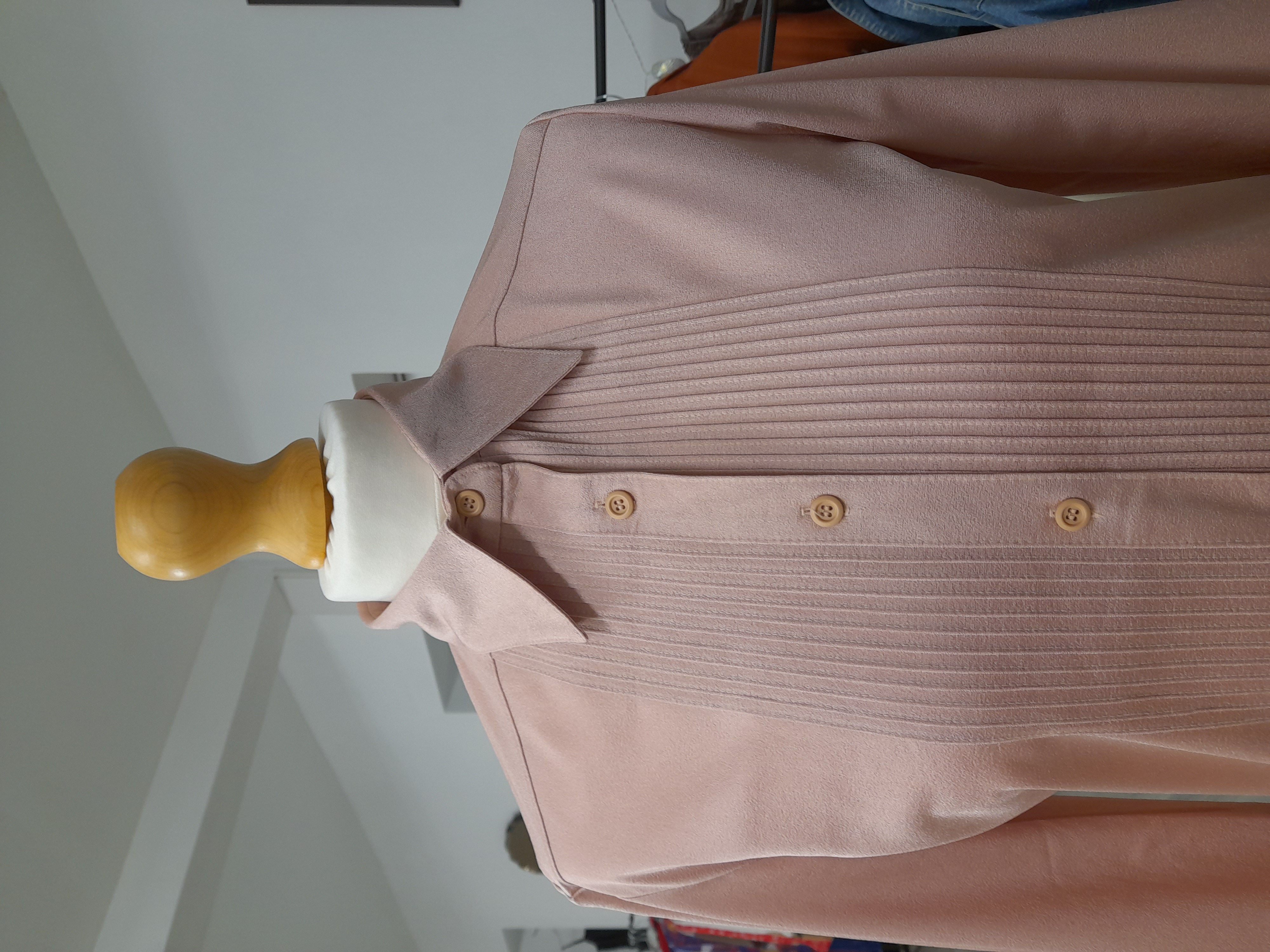 Retro Light Pink Blouse