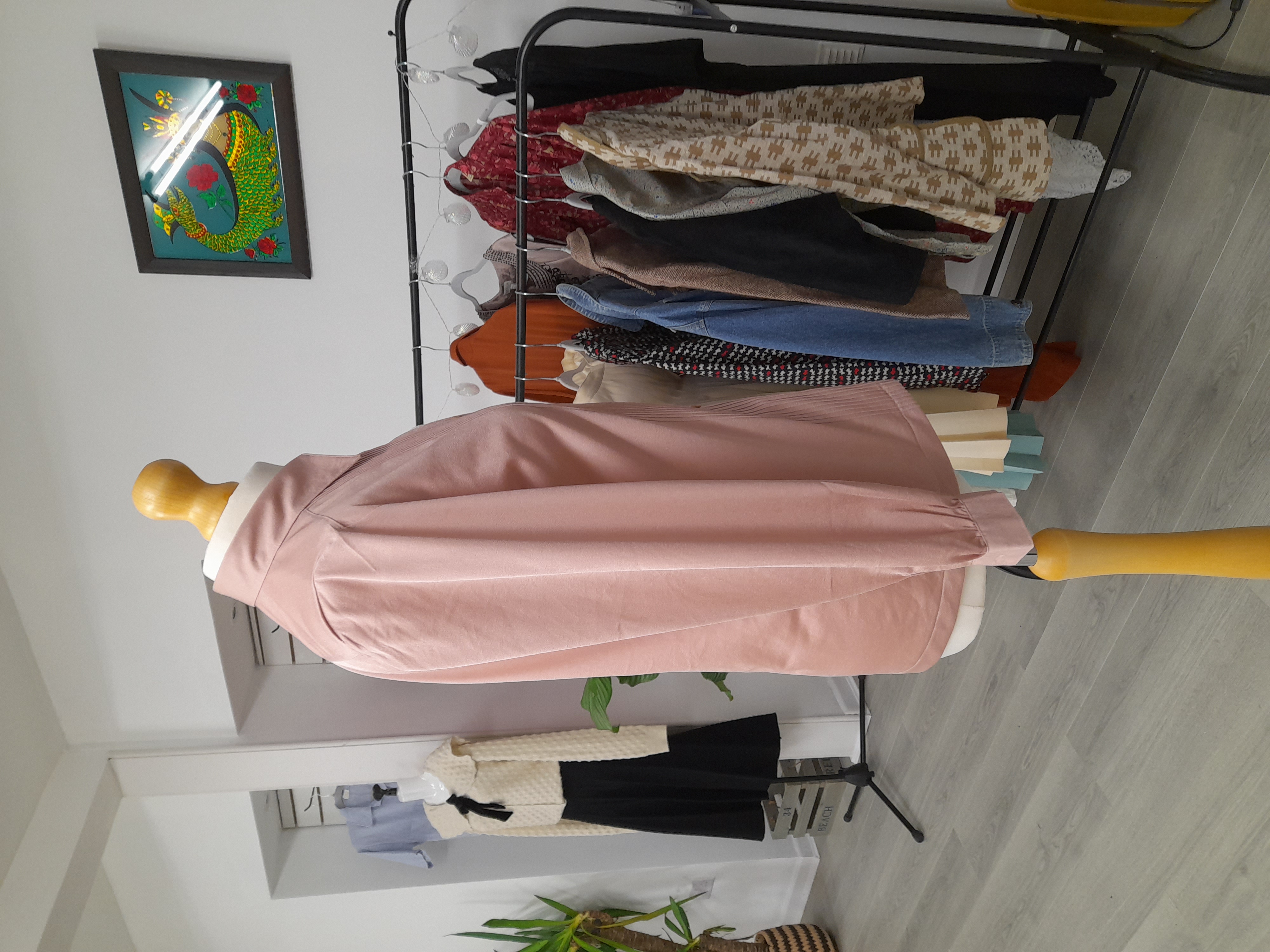 Retro Light Pink Blouse