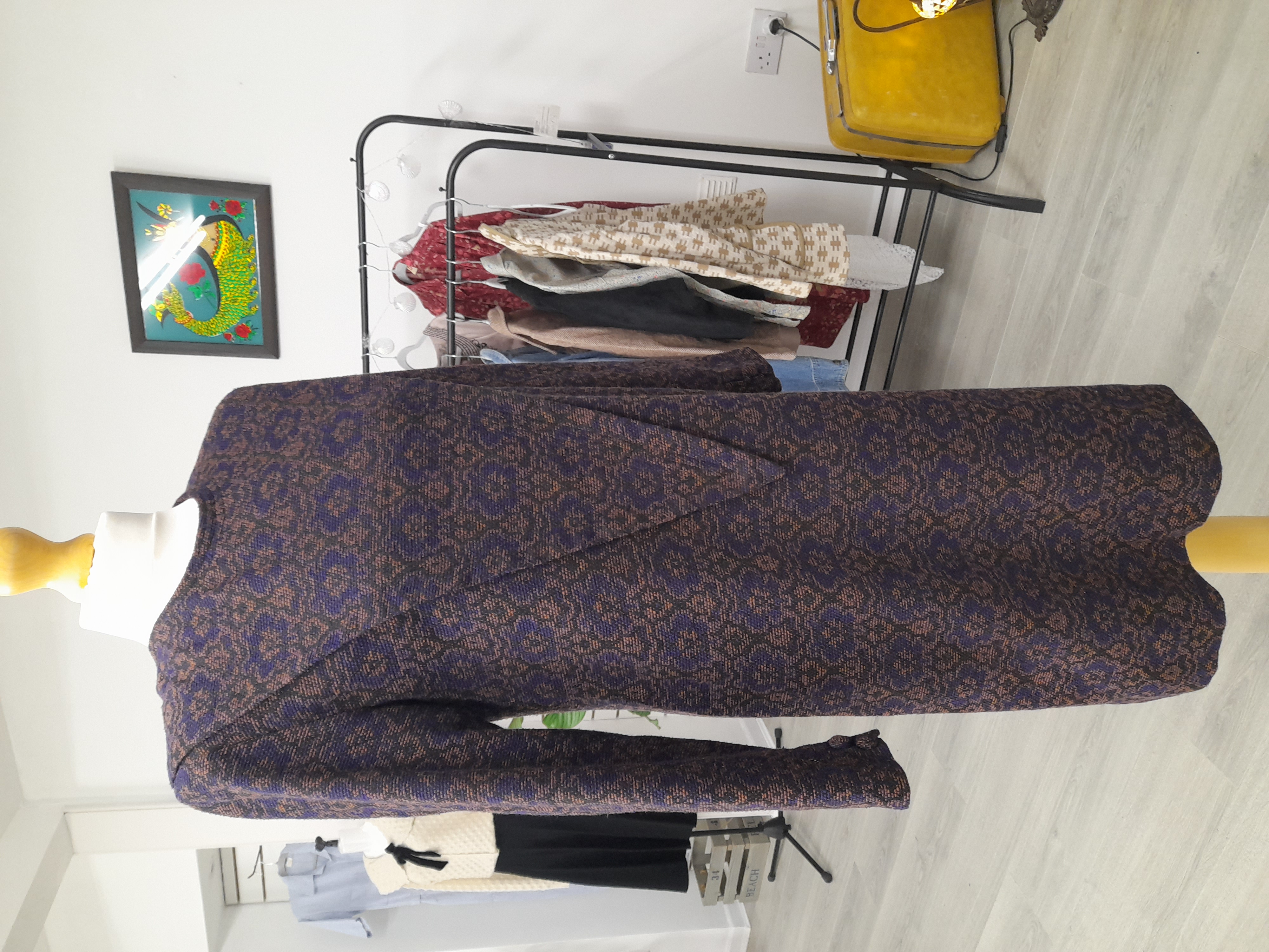 Patterned Long-sleeve Winter Dress