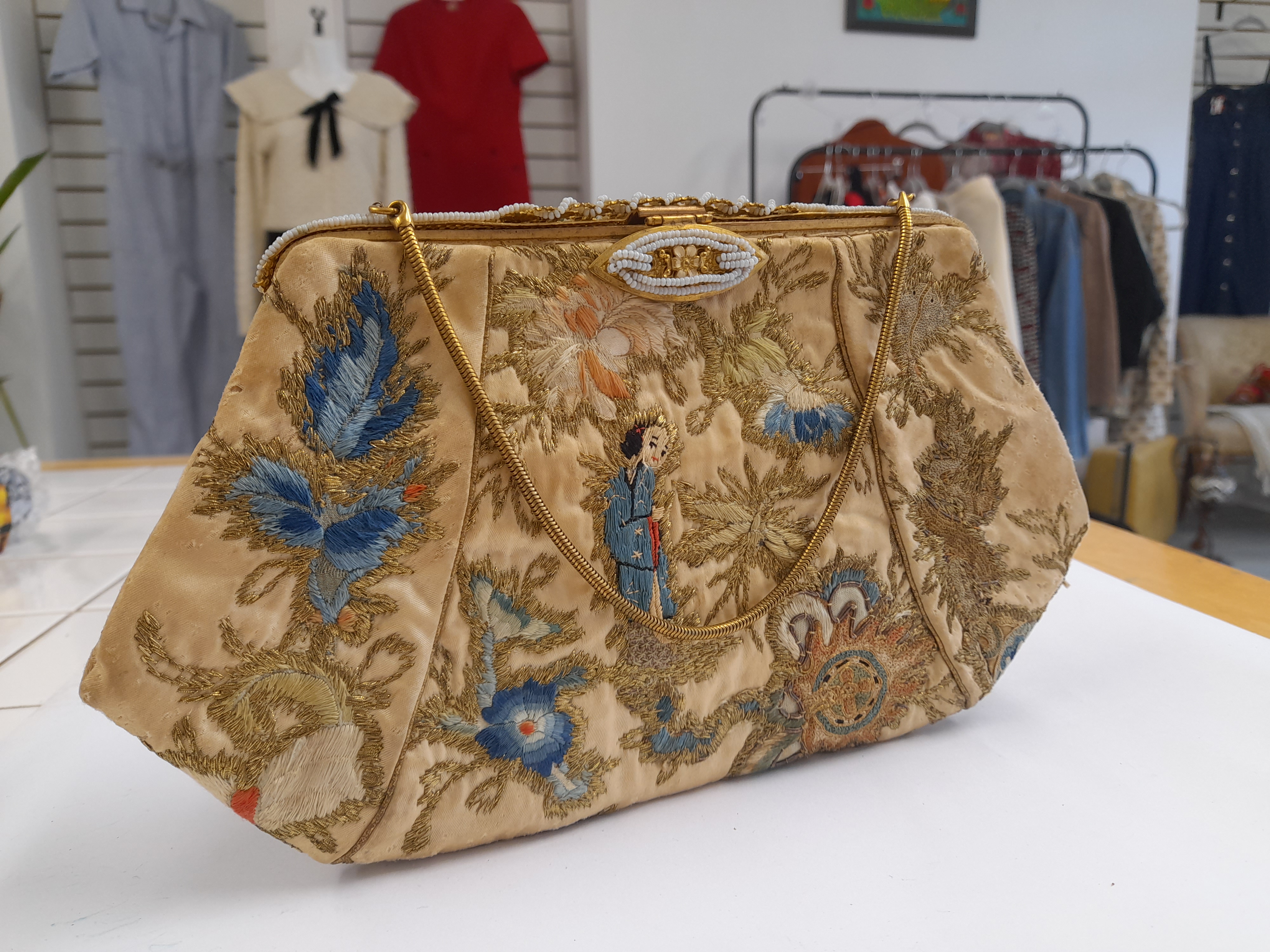 Vintage Embroidered Handbag