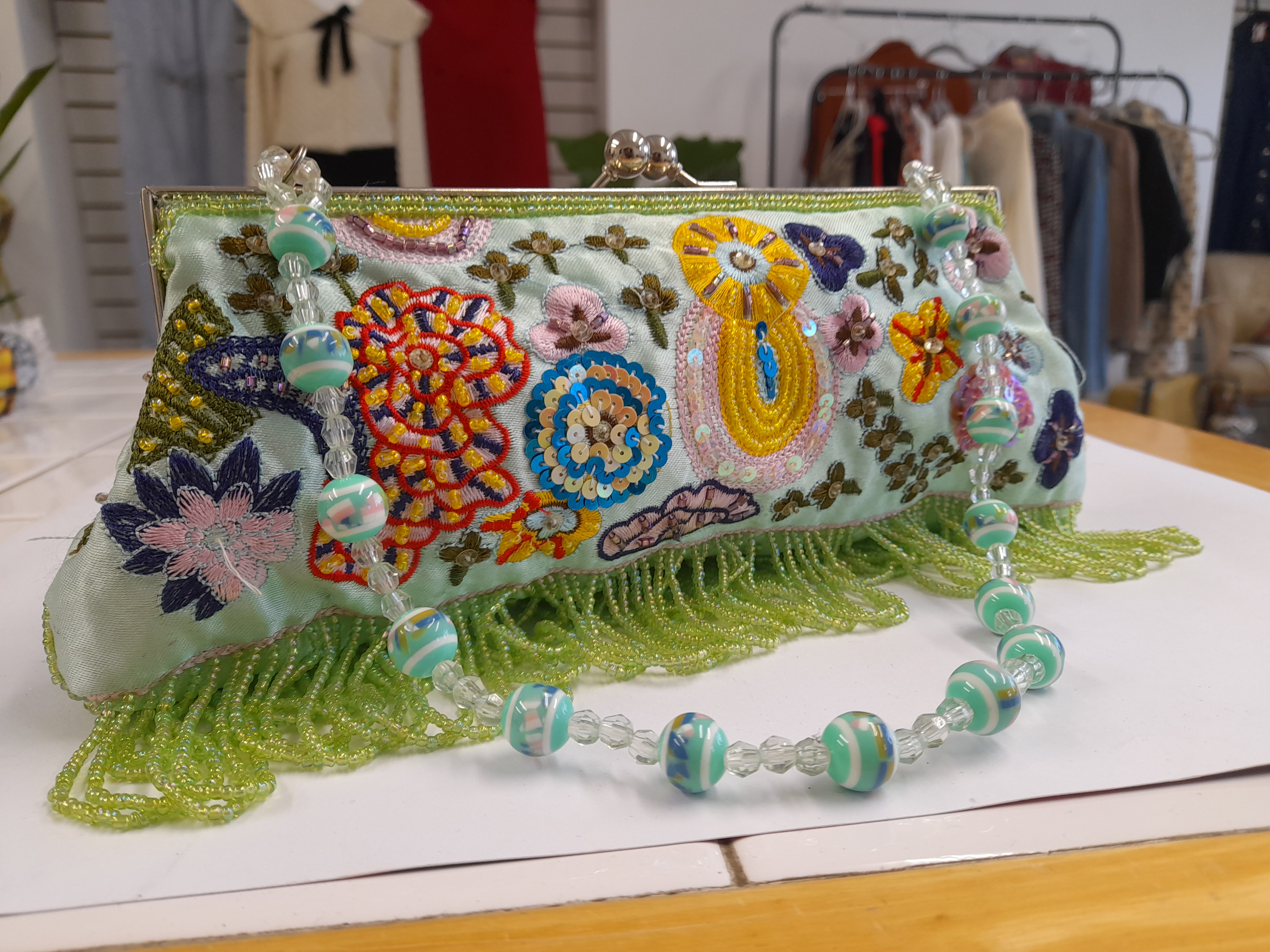 Embroidered Clutch 