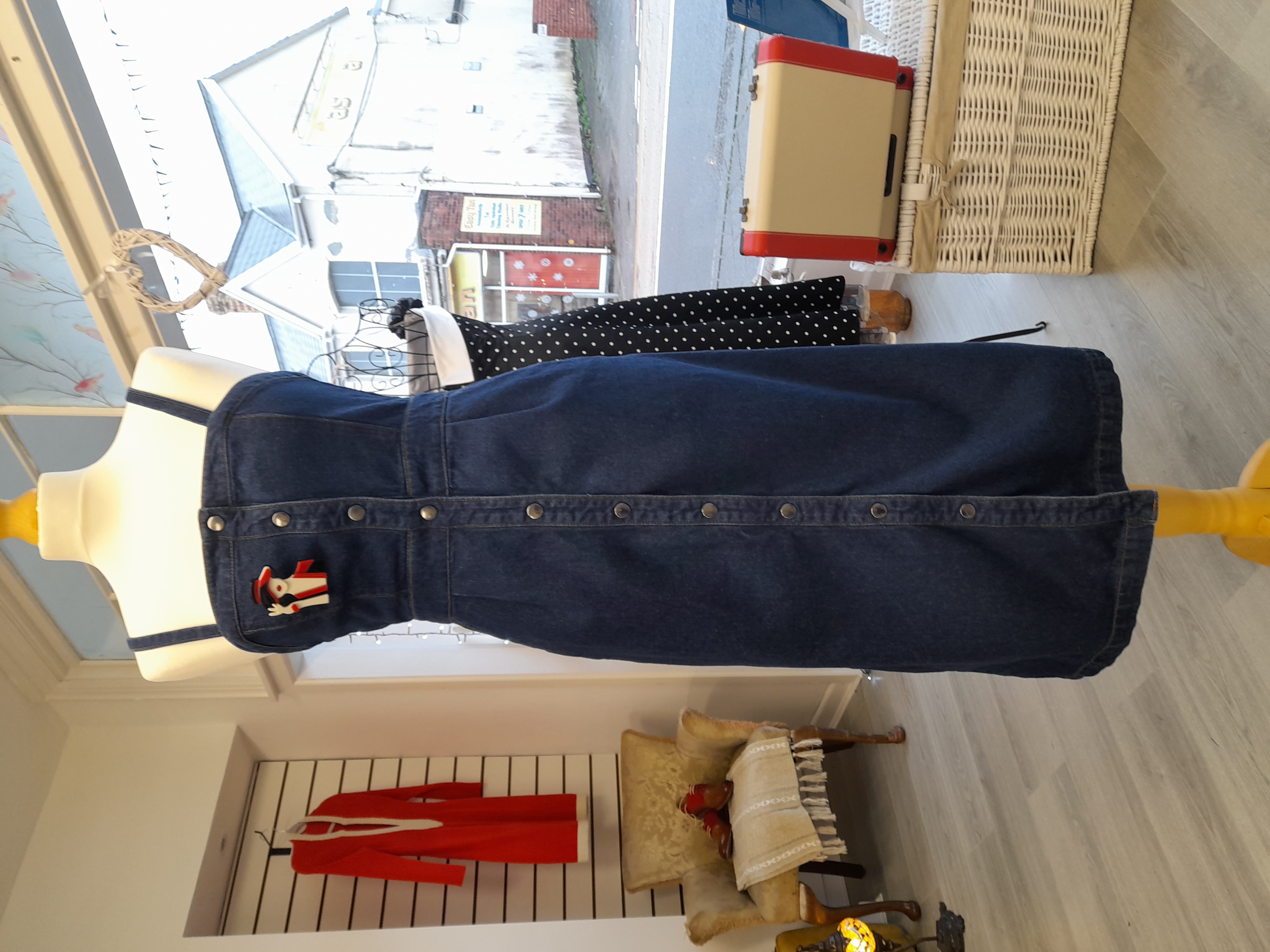 Denim Button-Up Dress