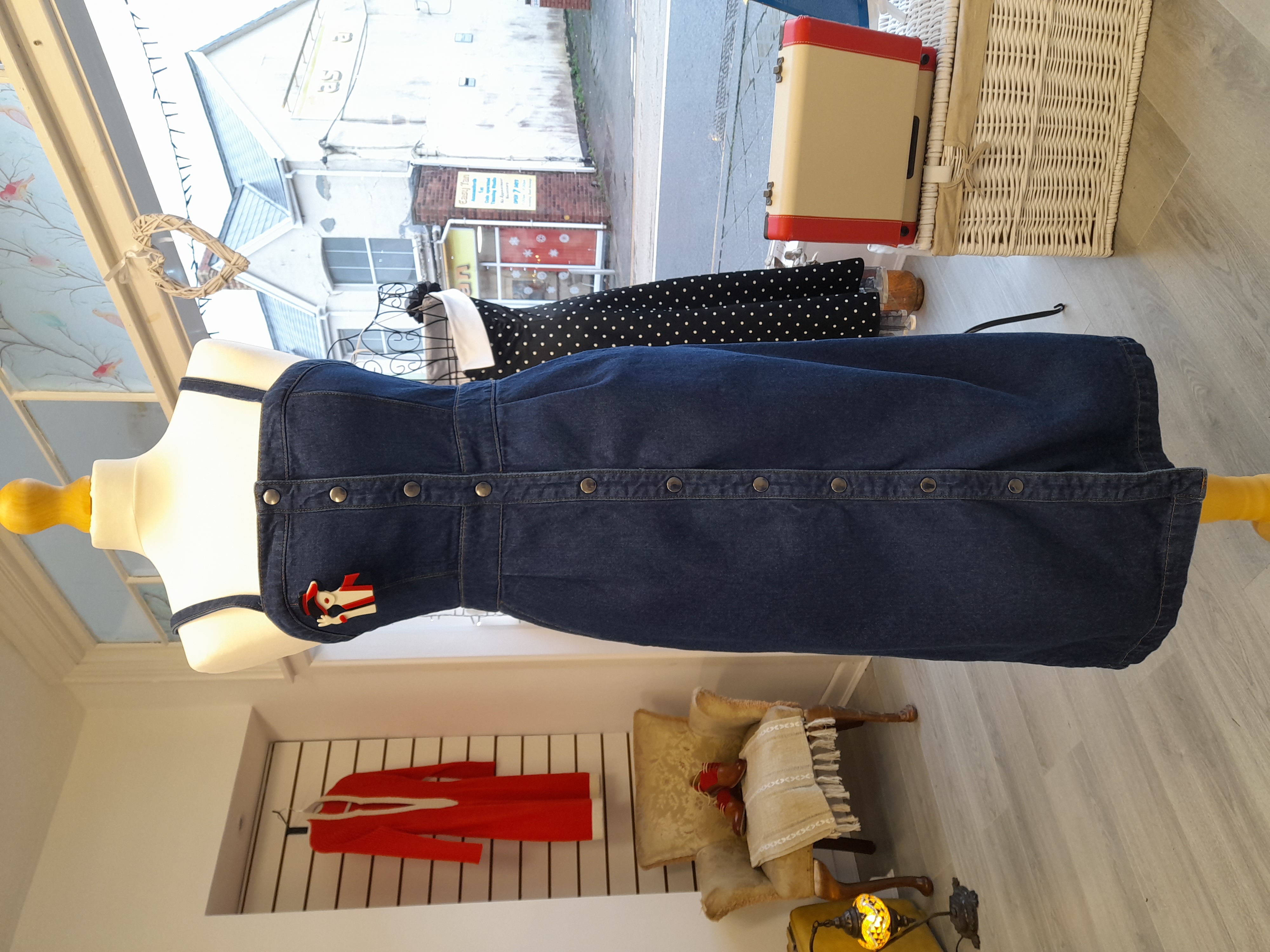 Denim Button-Up Dress