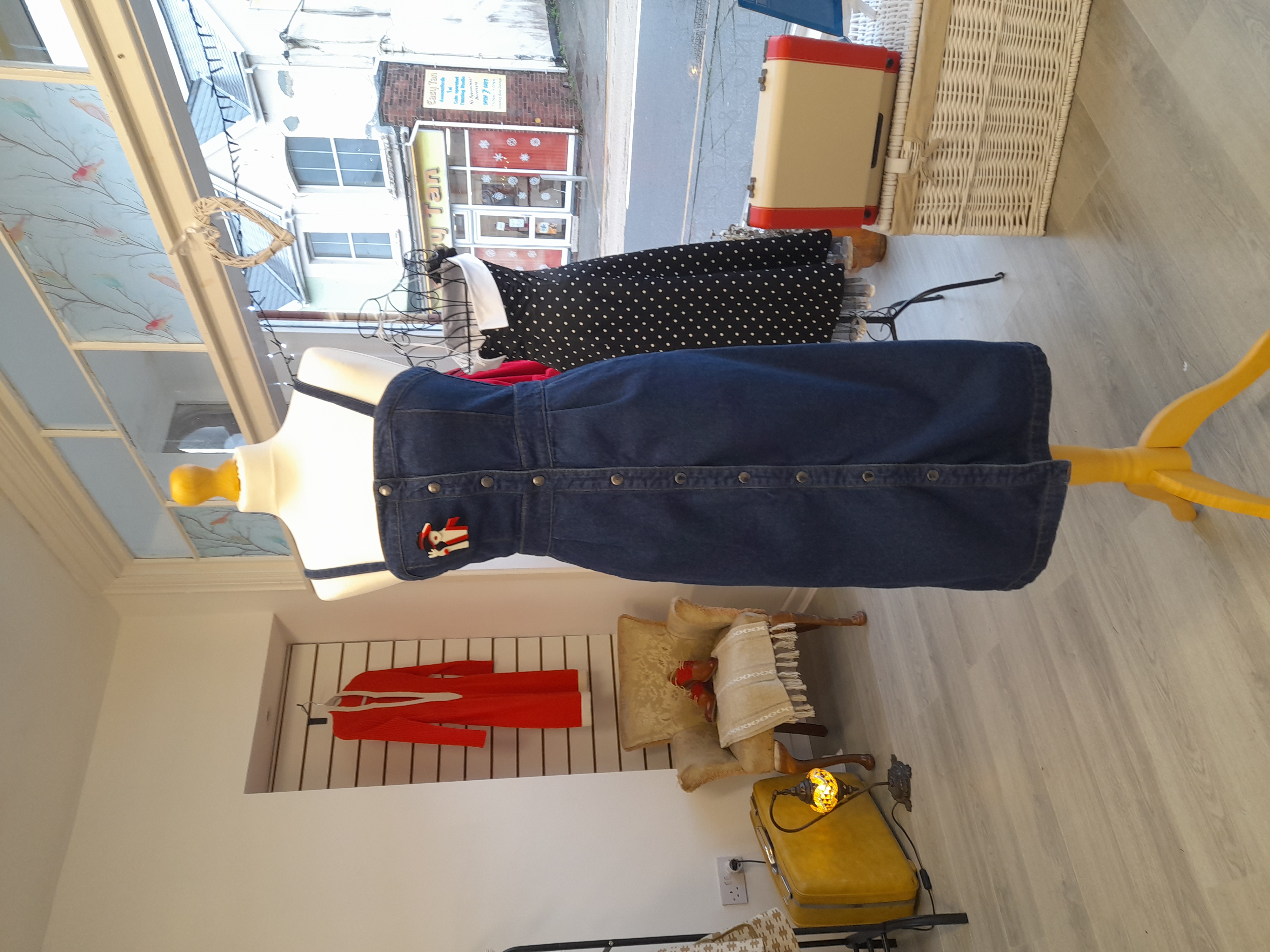 Denim Button-Up Dress
