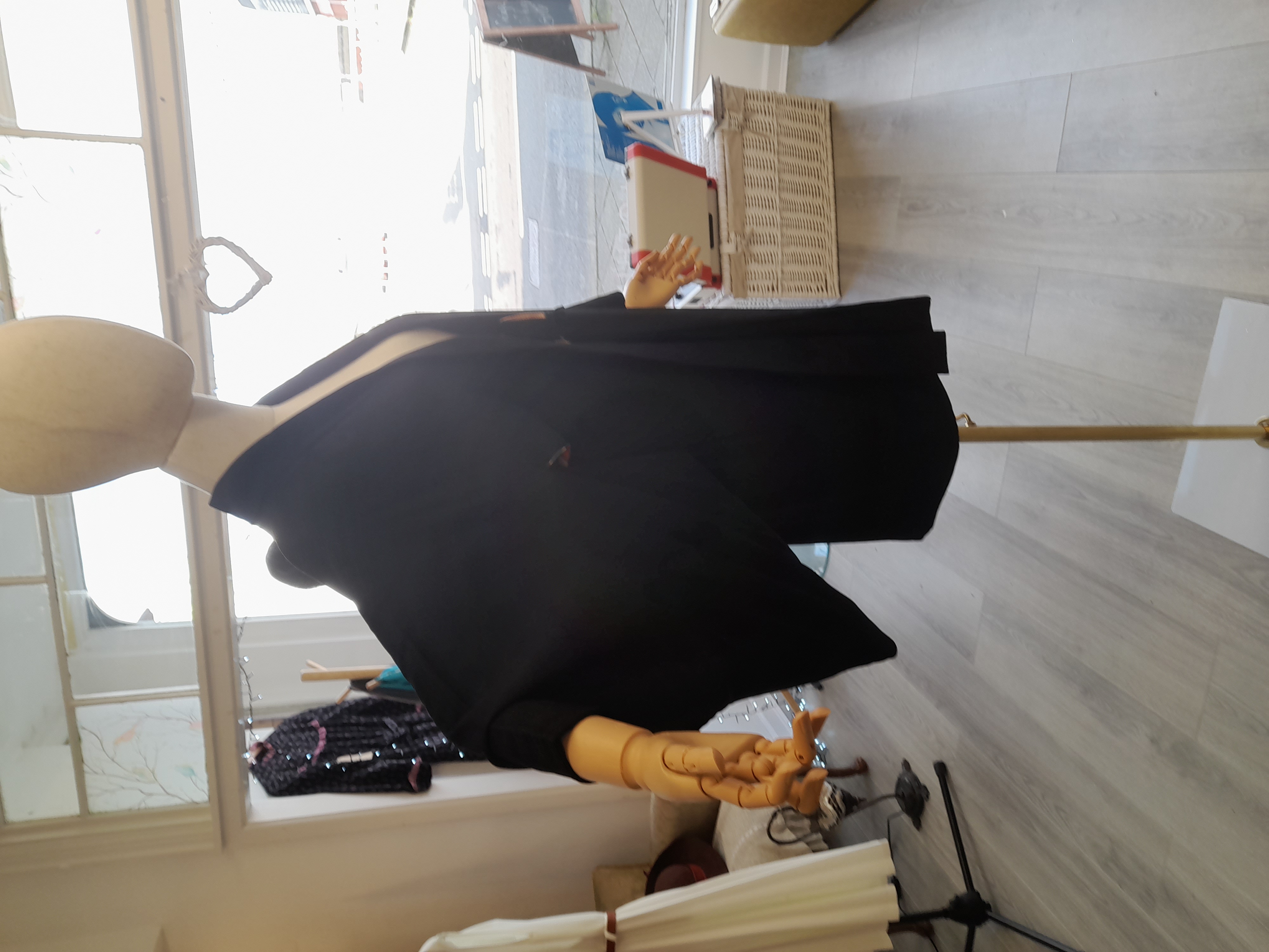 Black Vintage Kimono 