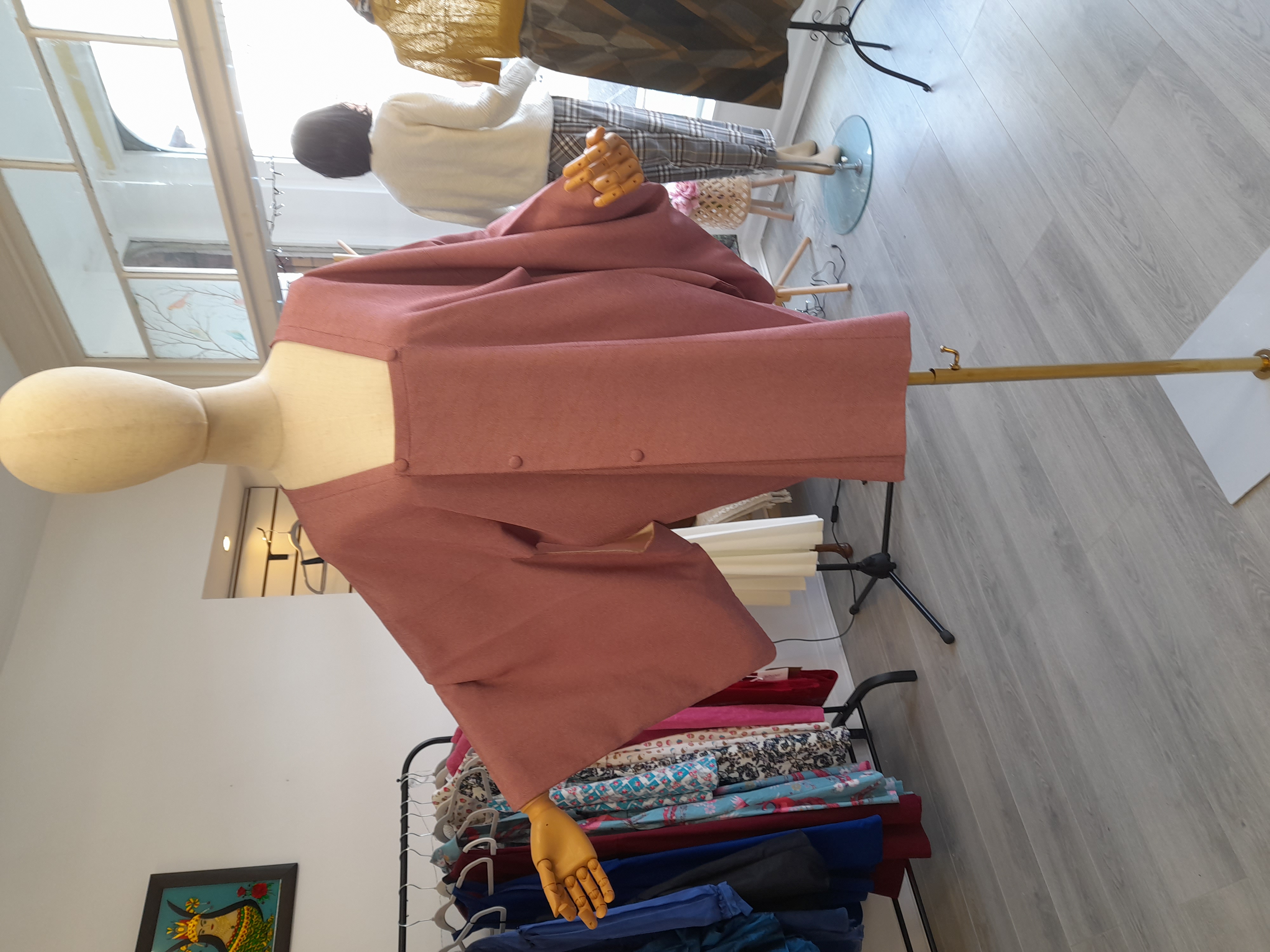 Pink dotty vintage kimono 