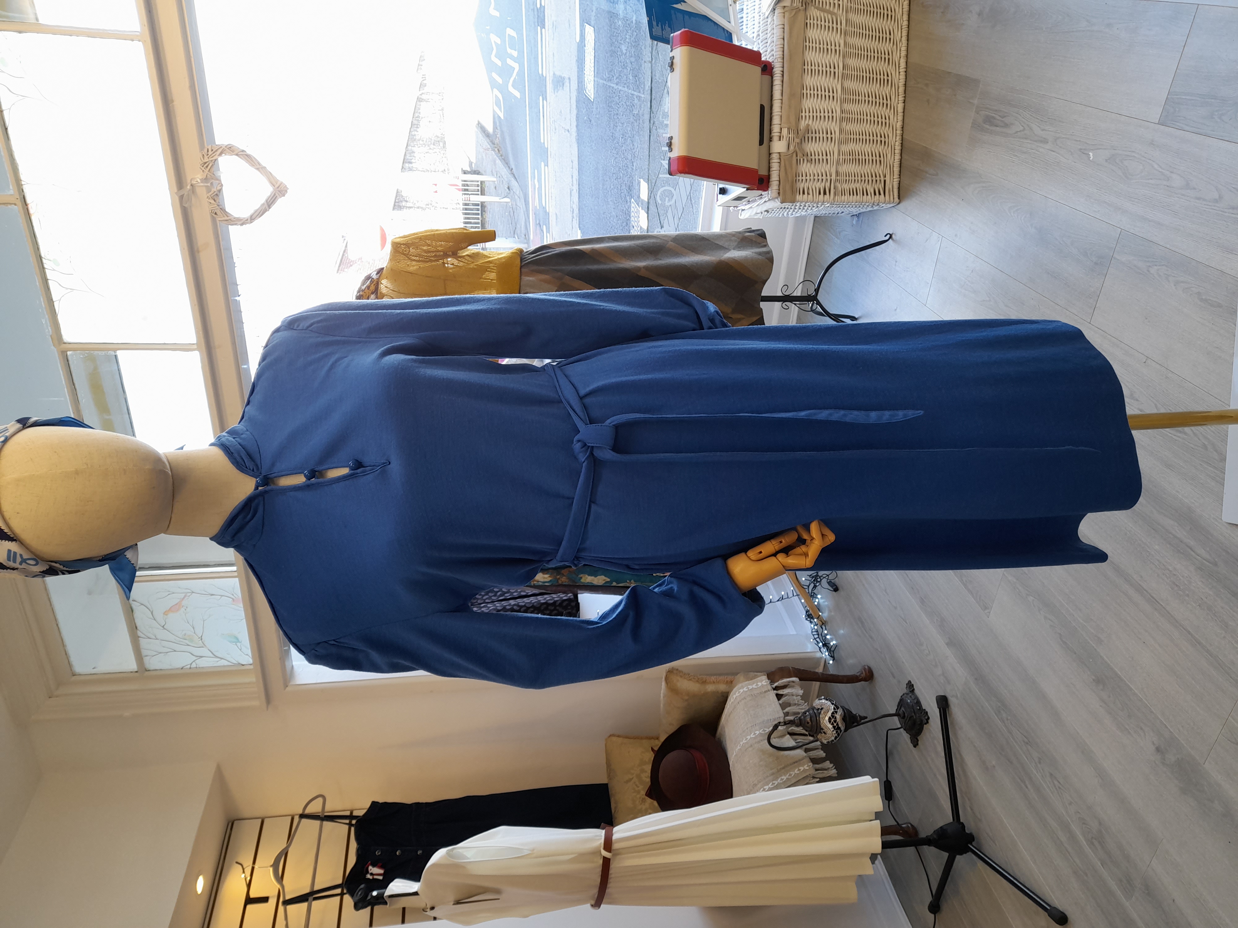 70s Blue Midi dress