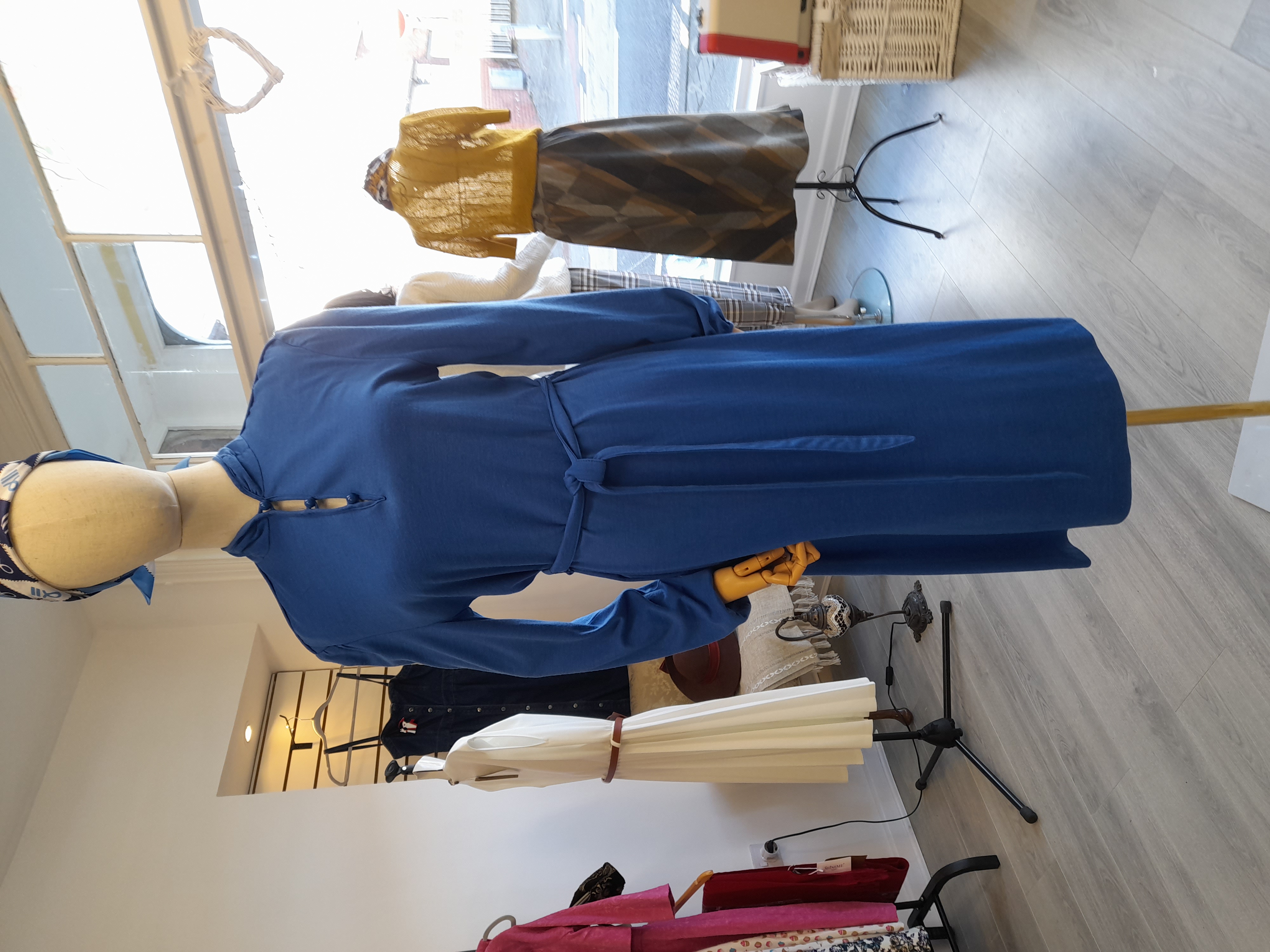 70s Blue Midi dress