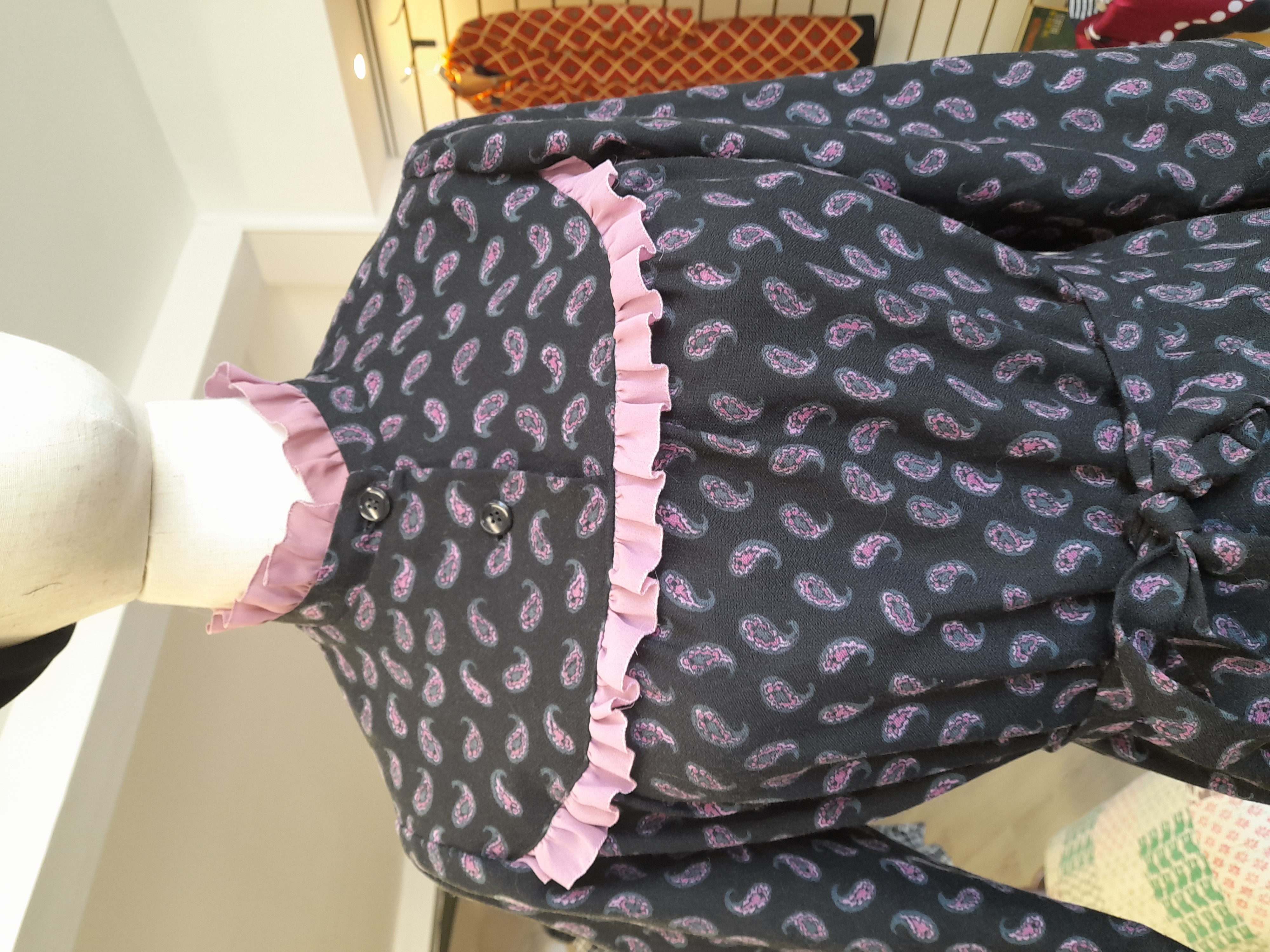 60's Black and Pink Dress