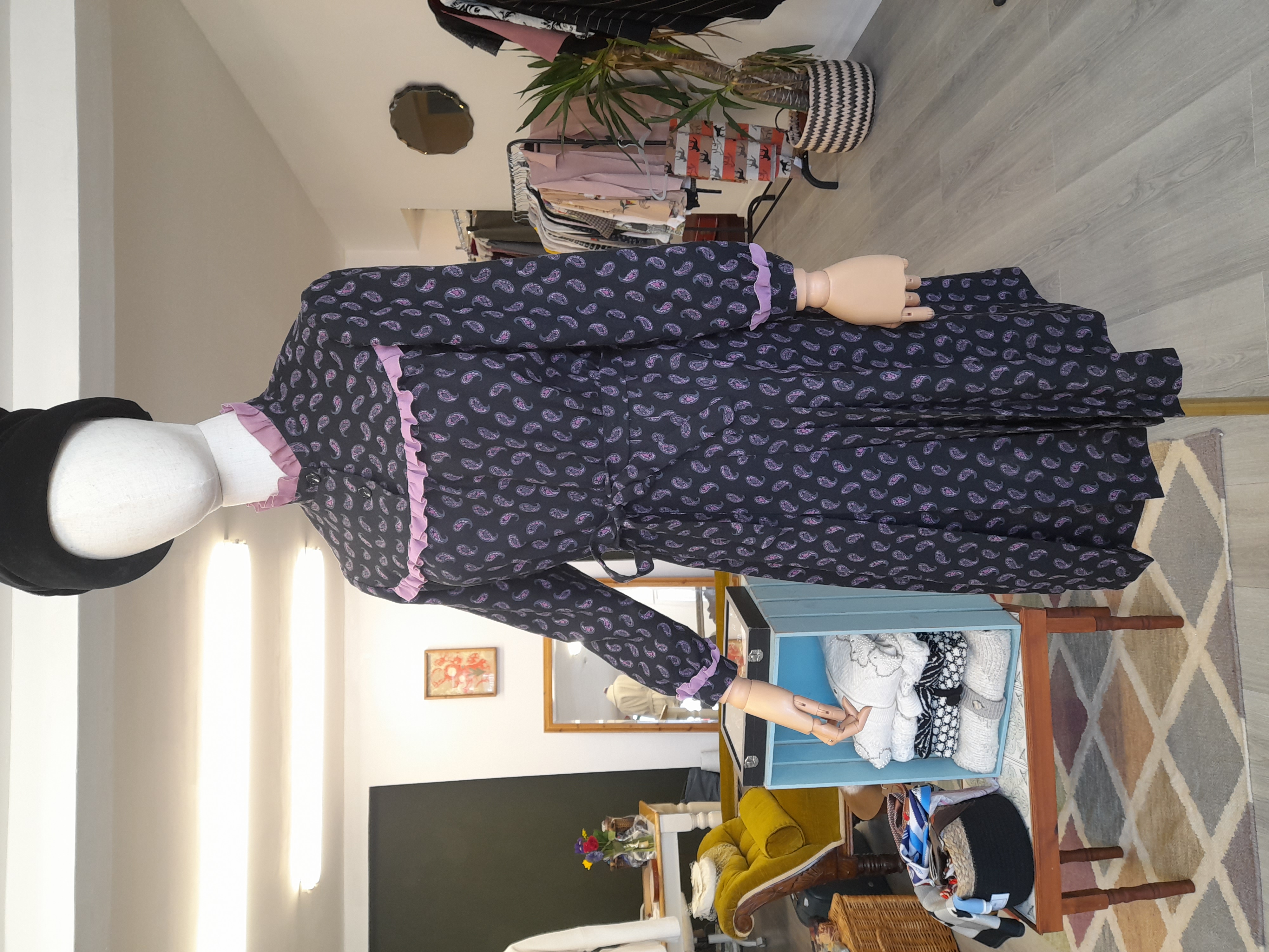60's Black and Pink Dress