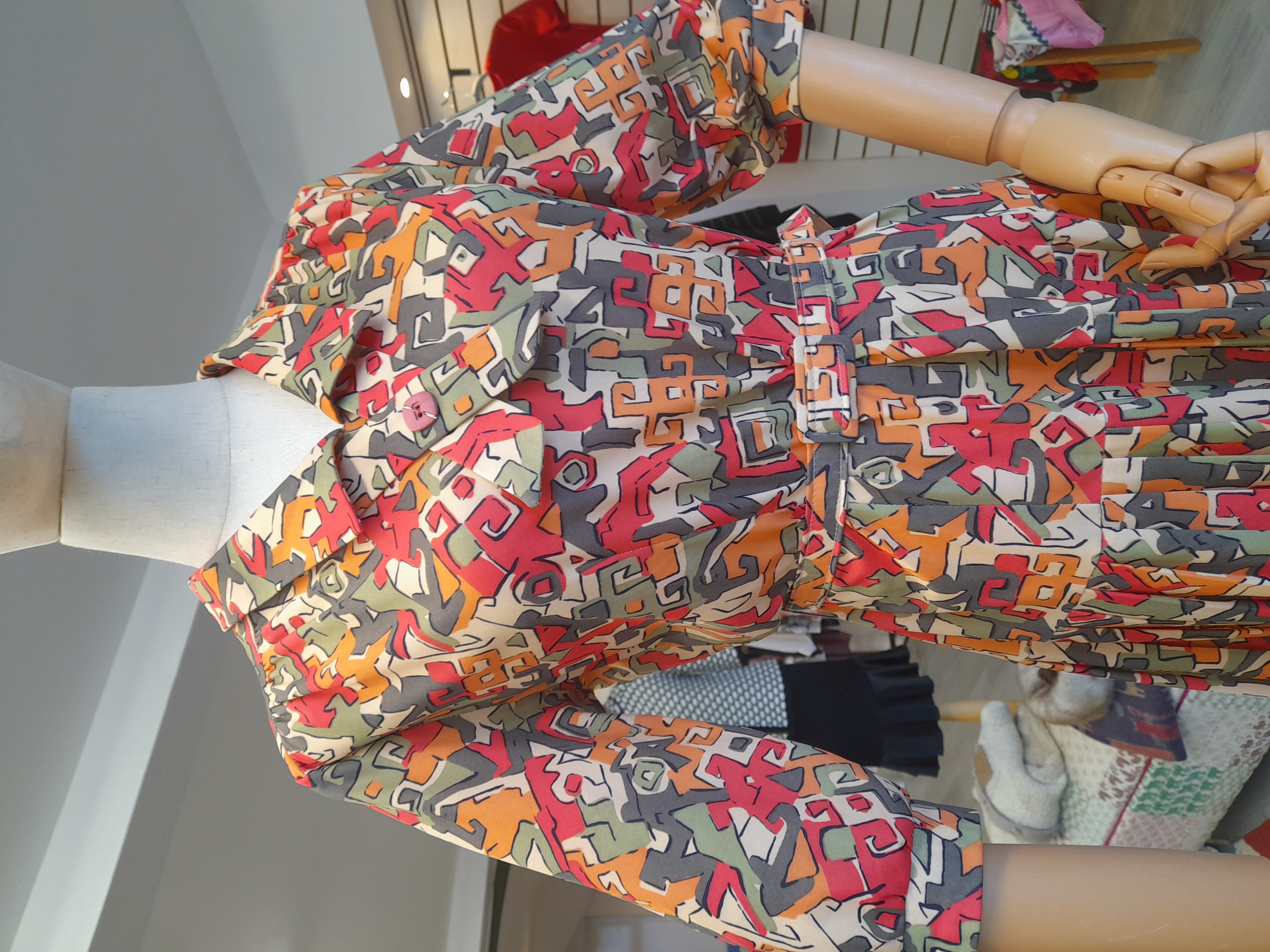 Orange 60s dress