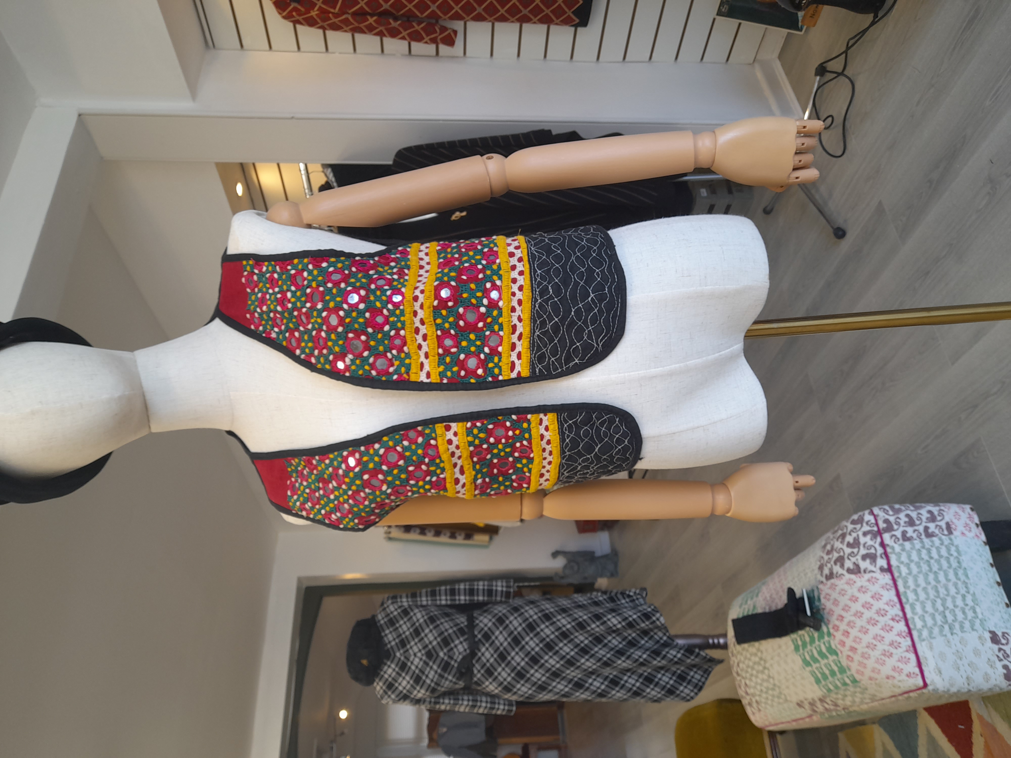 Multicolor Handmade Waistcoat 
