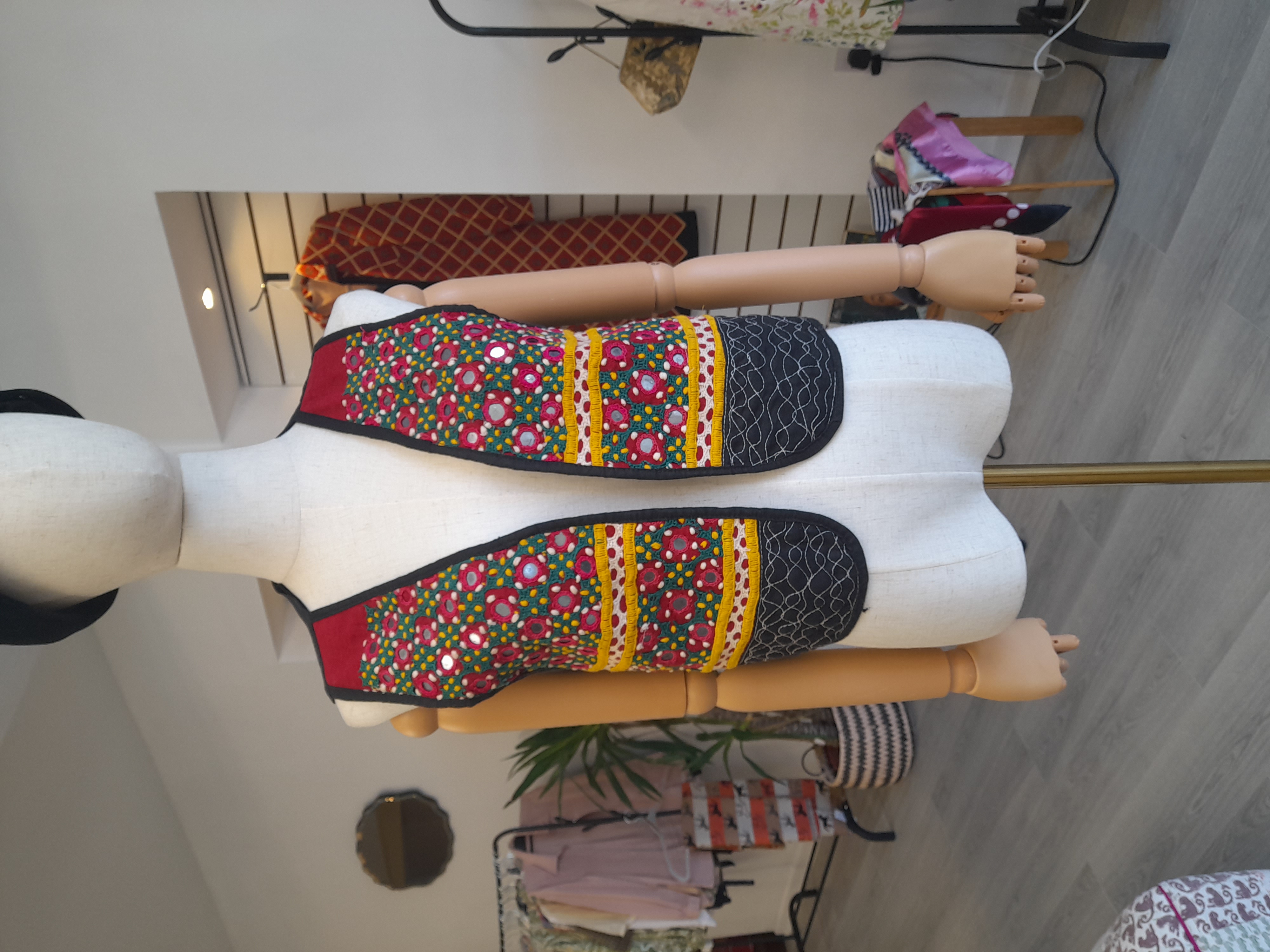Multicolor Handmade Waistcoat 
