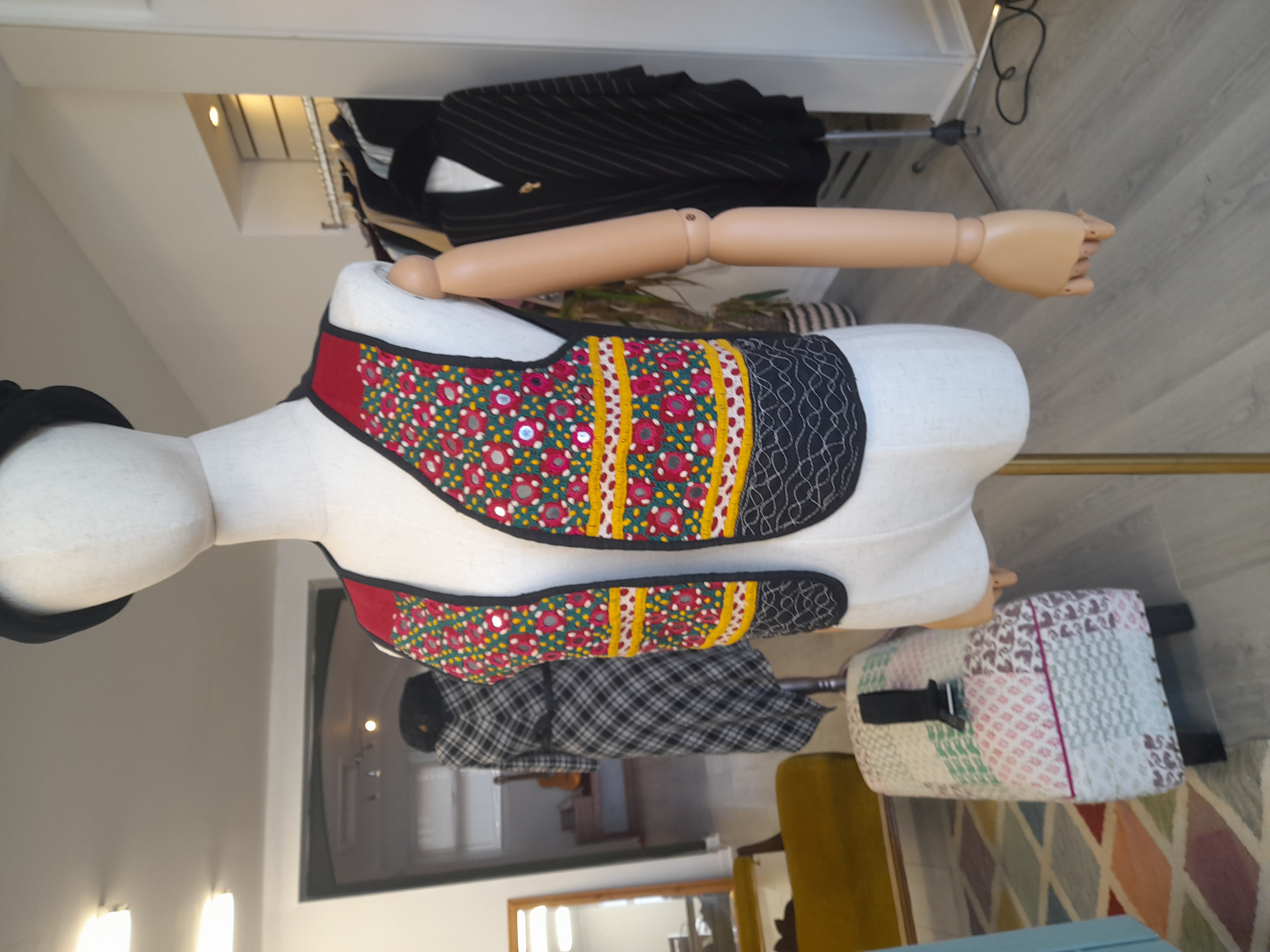 Multicolor Handmade Waistcoat 