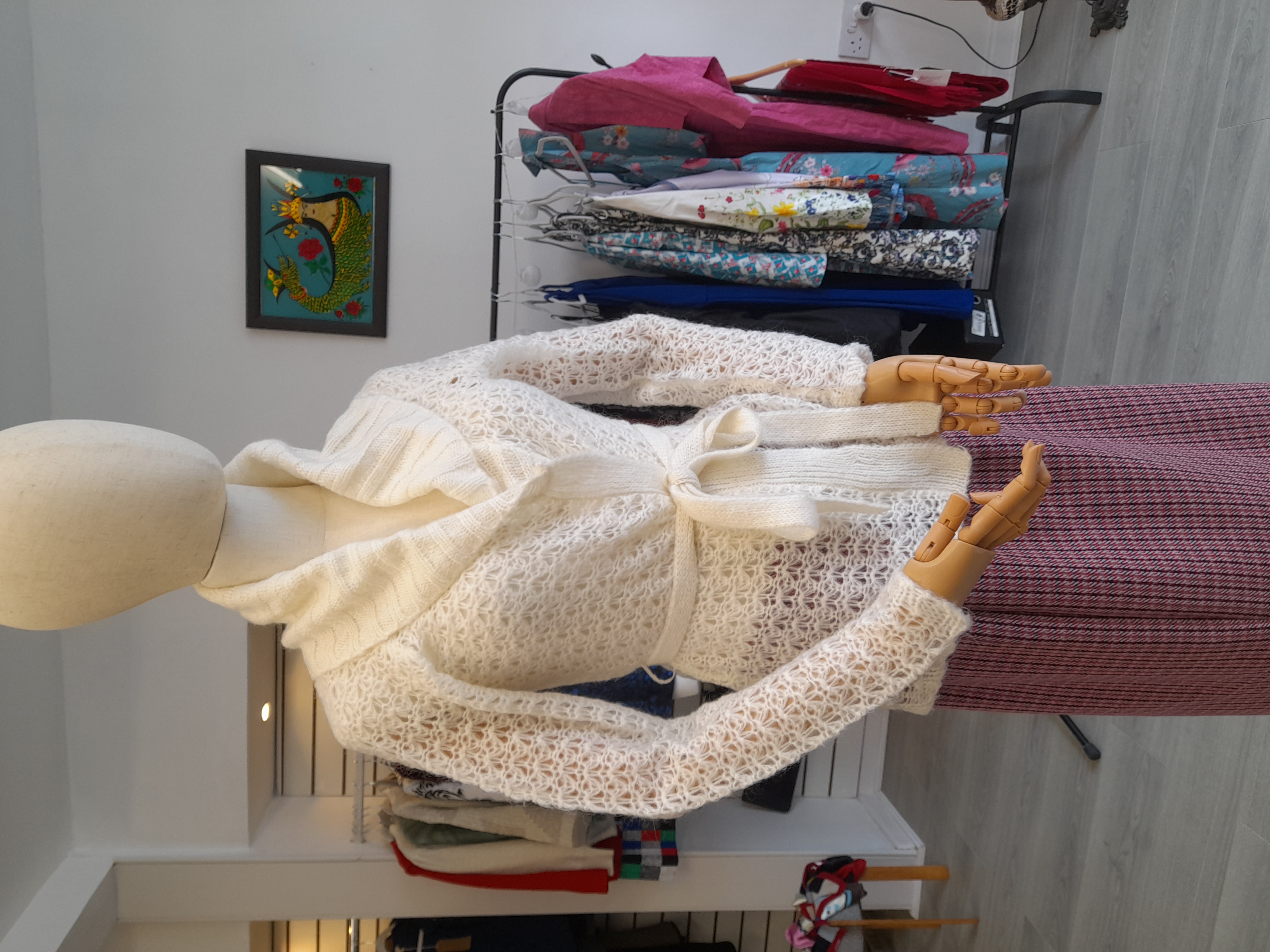 White crochet cardigan, Size XS 