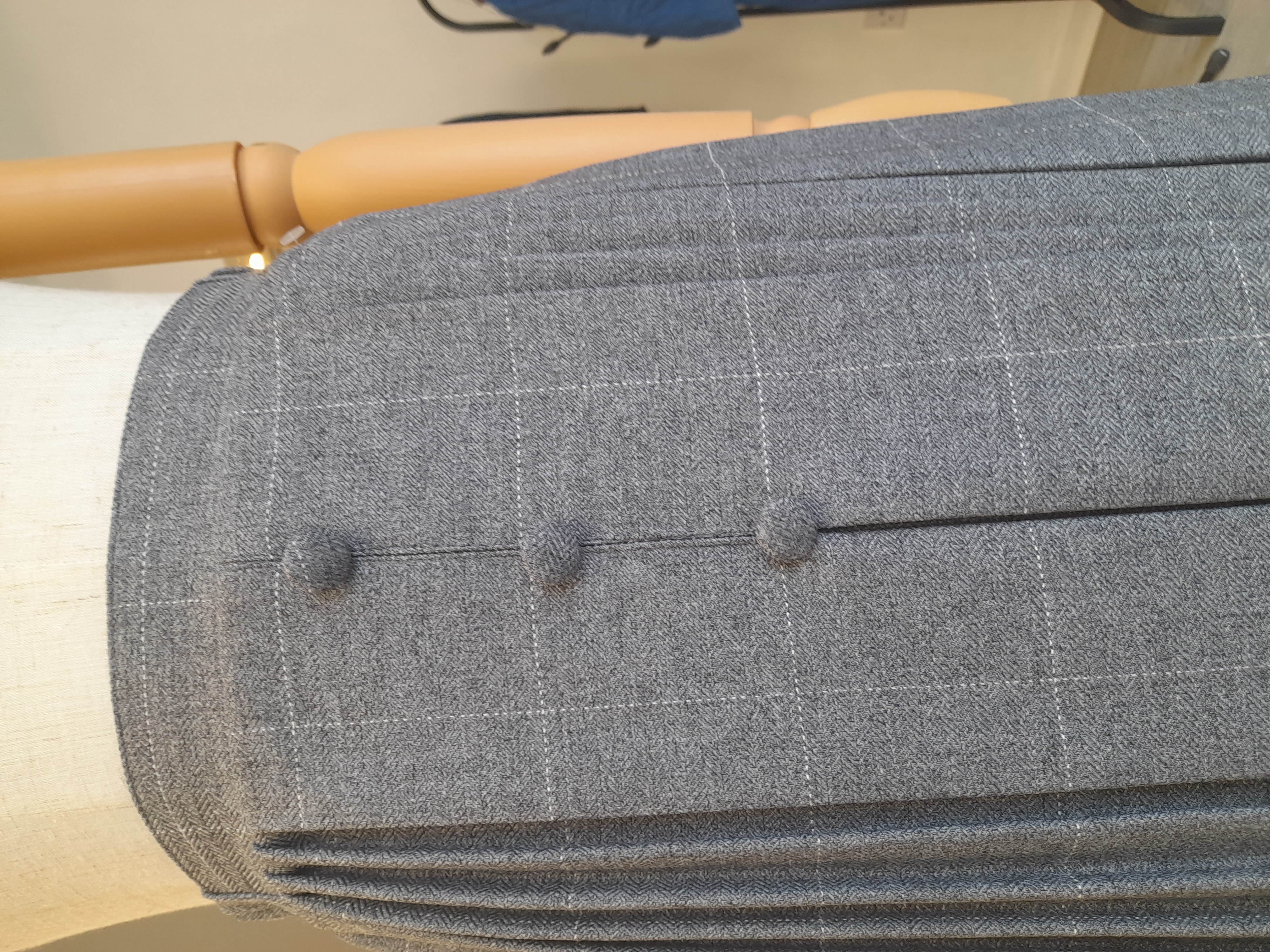 Vintage Pleated Gray skirt with bottoms 