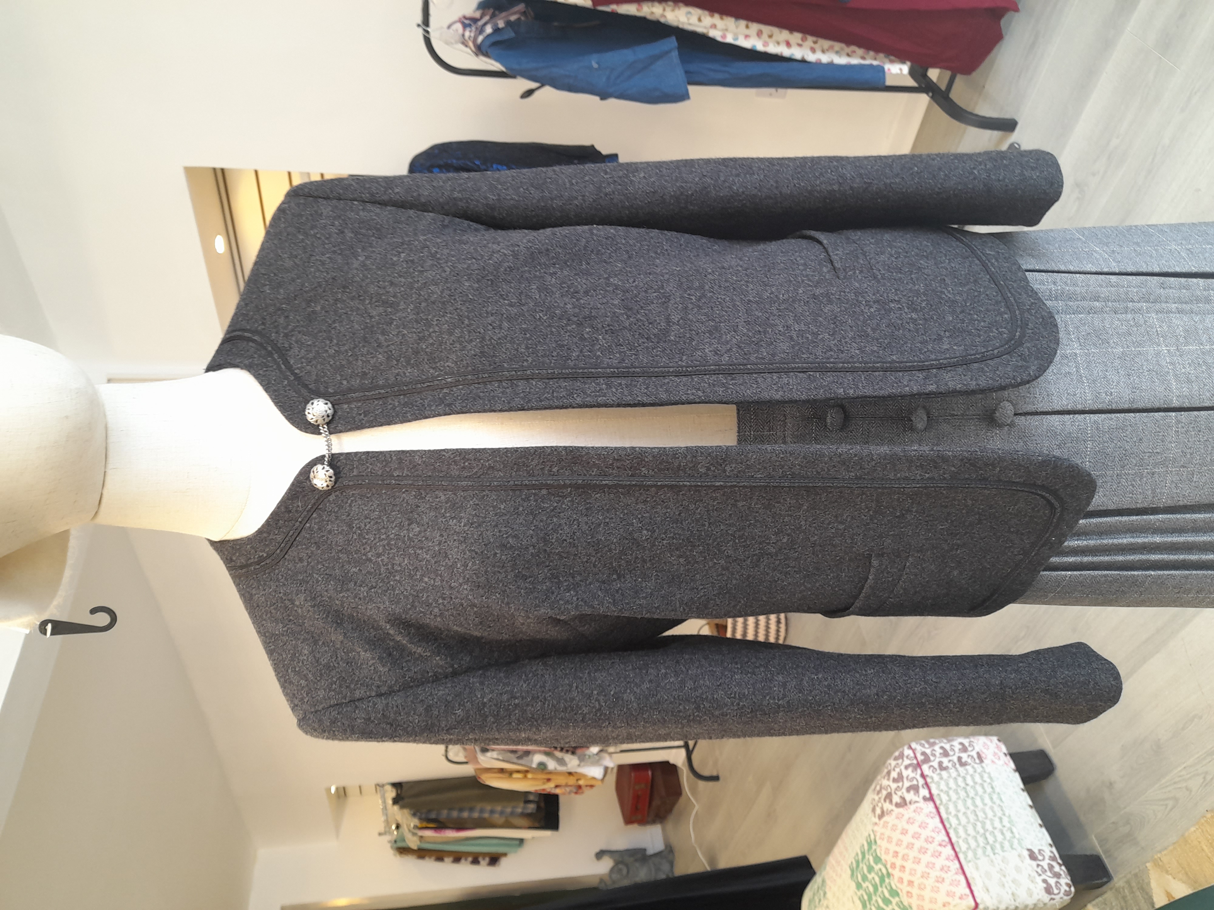Vintage Grey Eastex Wool Jacket, Size 10