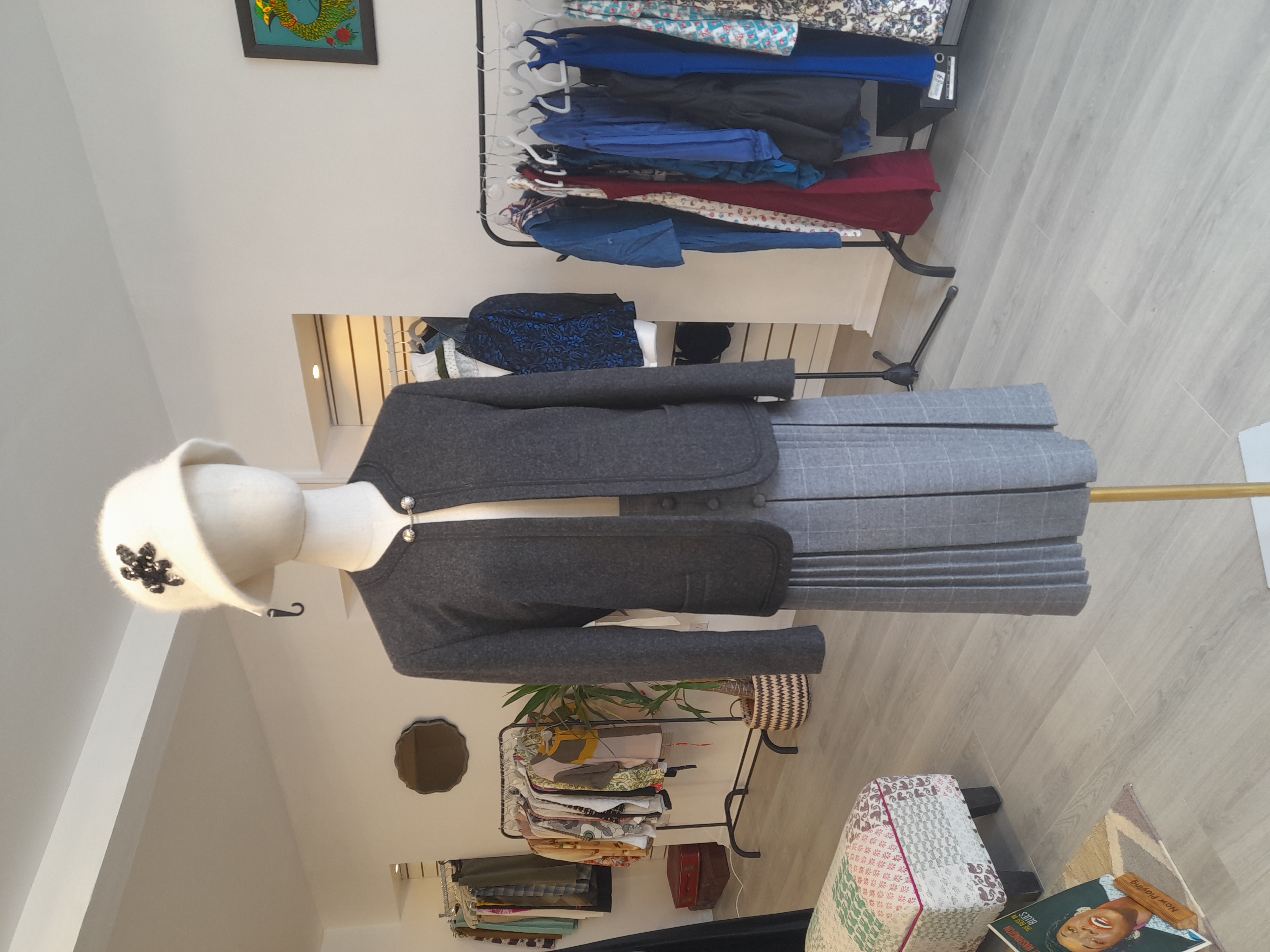 Vintage Grey Eastex Wool Jacket, Size 10