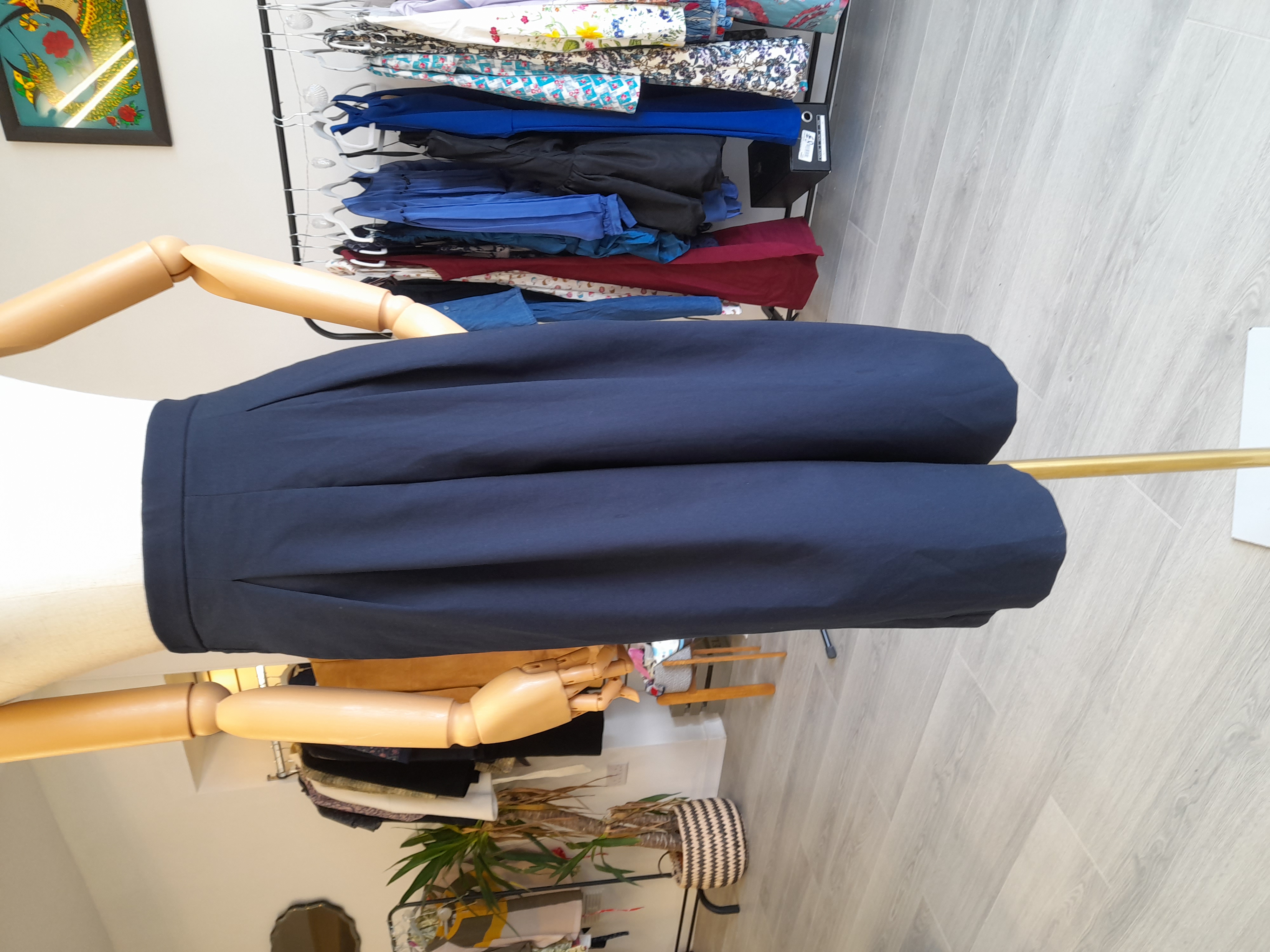 Zara XS Bermuda Navy Trousers