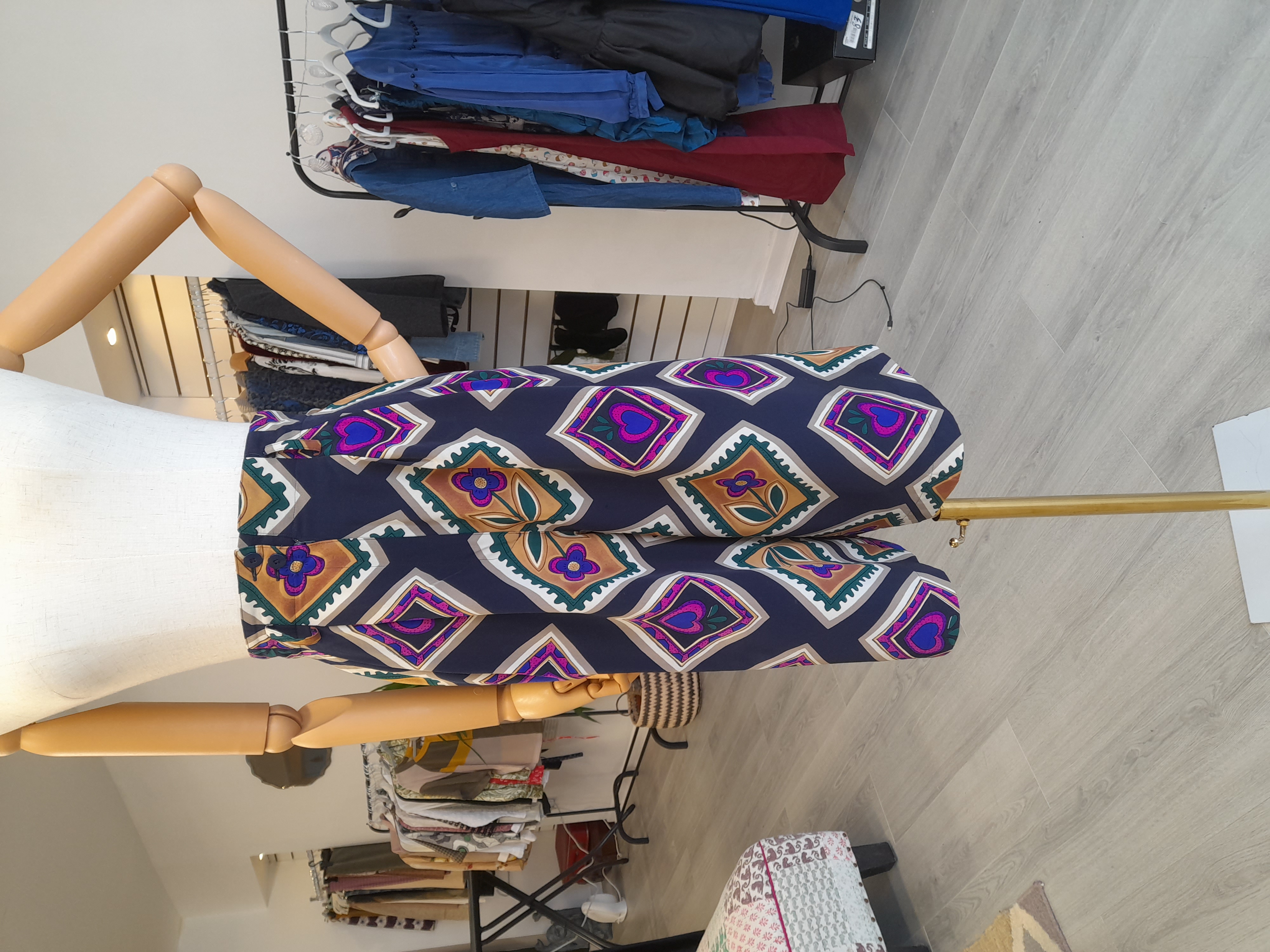 90s Style Bermuda fully lined trousers, XS