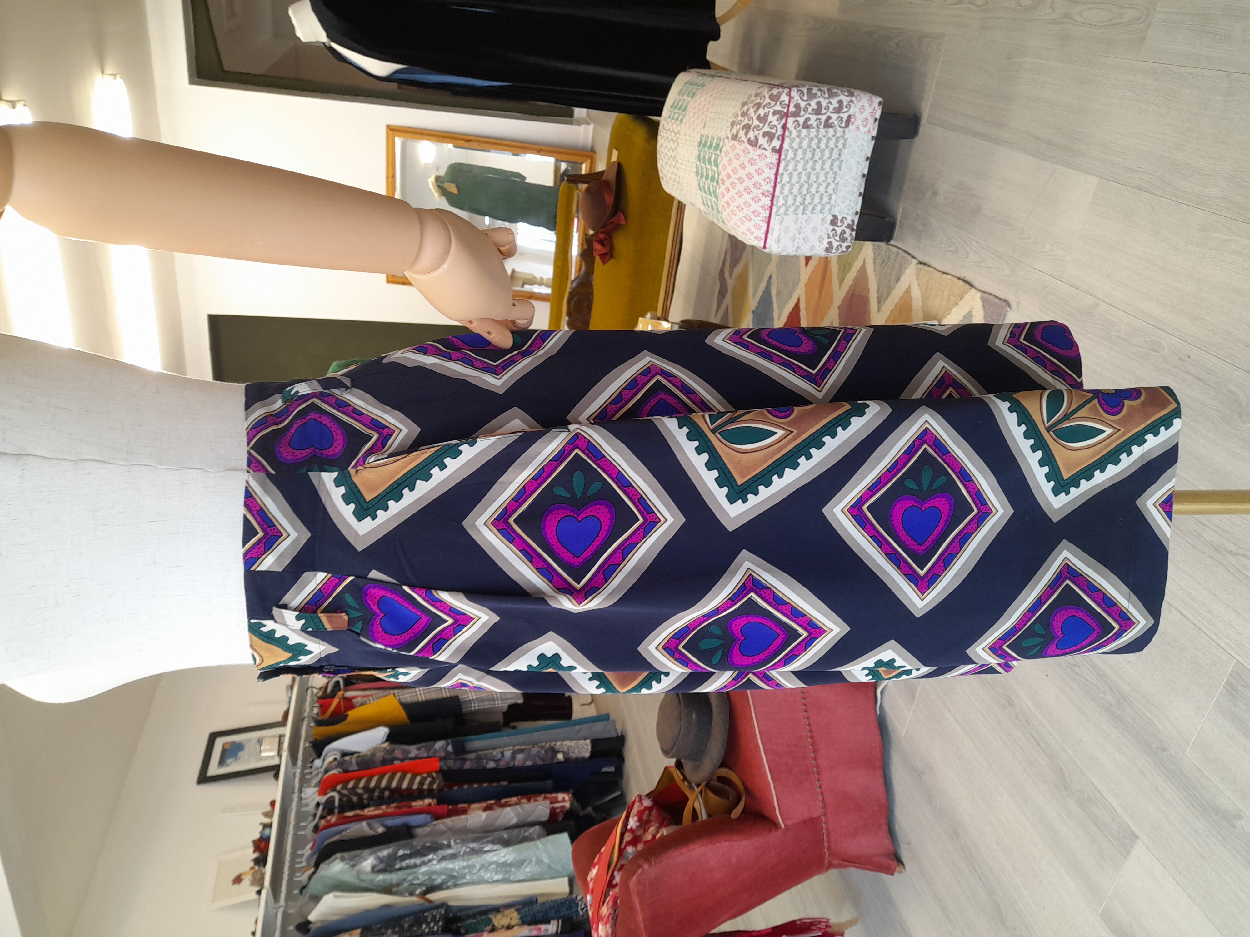 90s Style Bermuda fully lined trousers, XS
