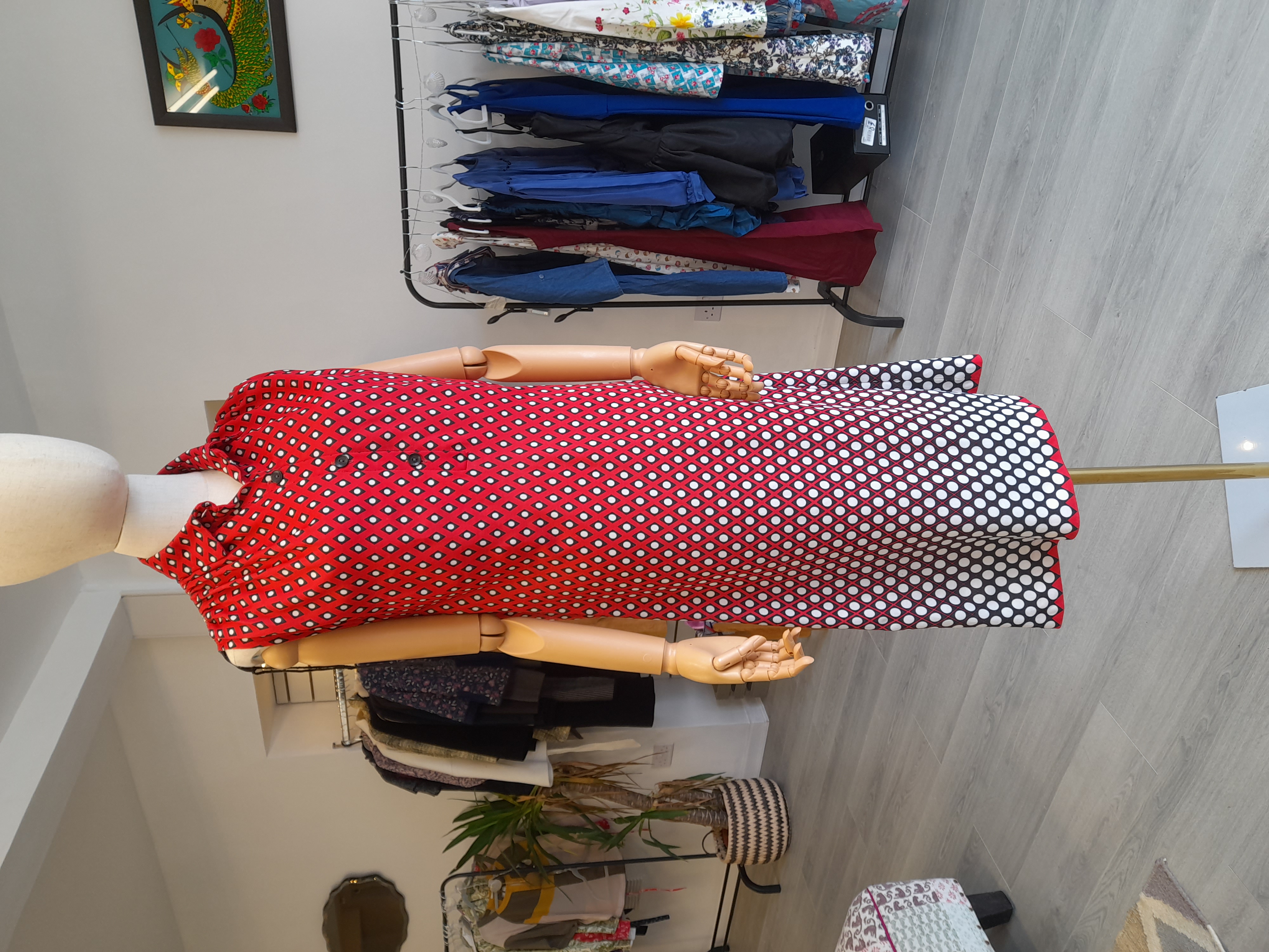 70s Vintage sort sleeve dress