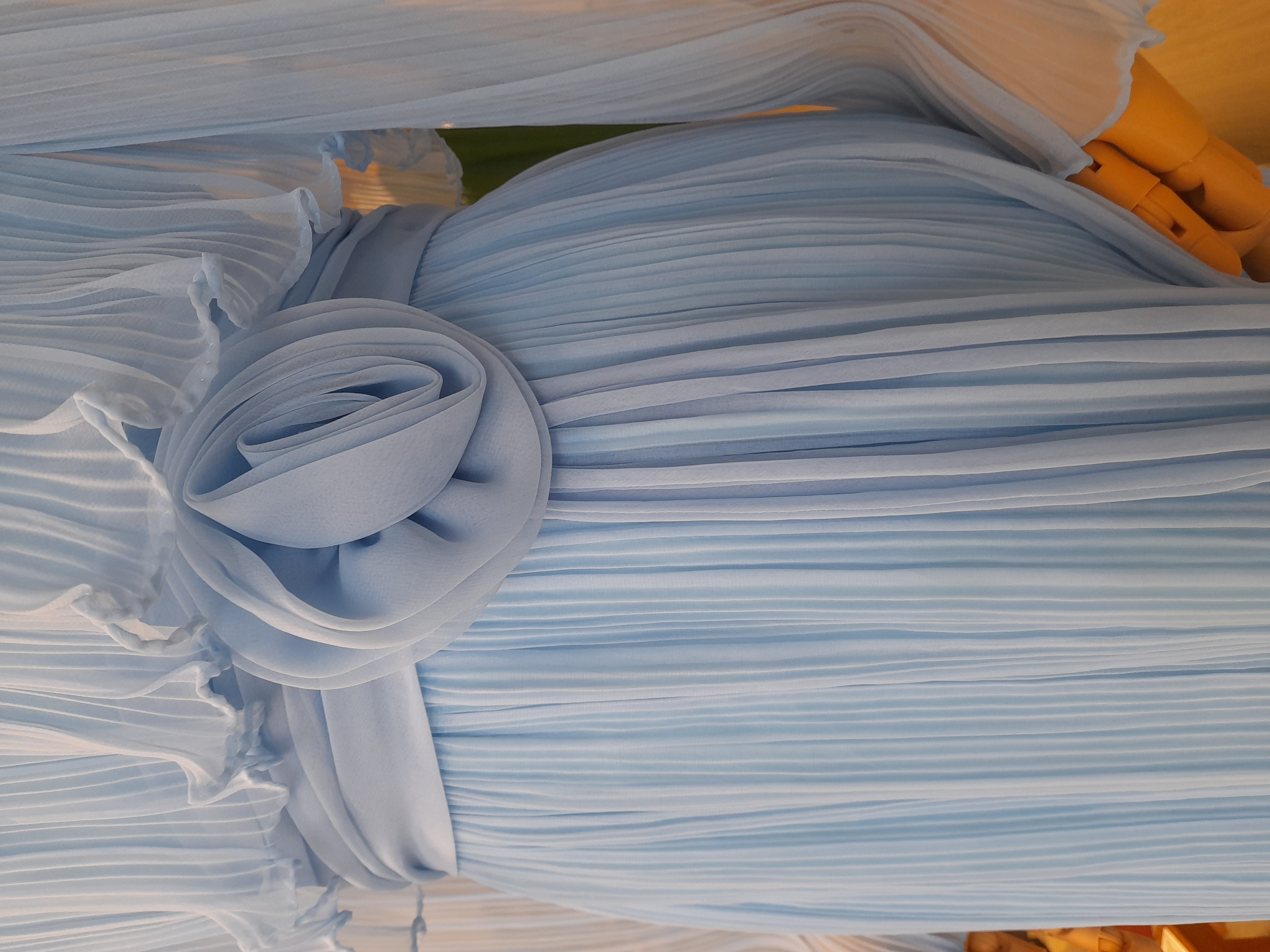 Vintage baby blue maxi evening gown