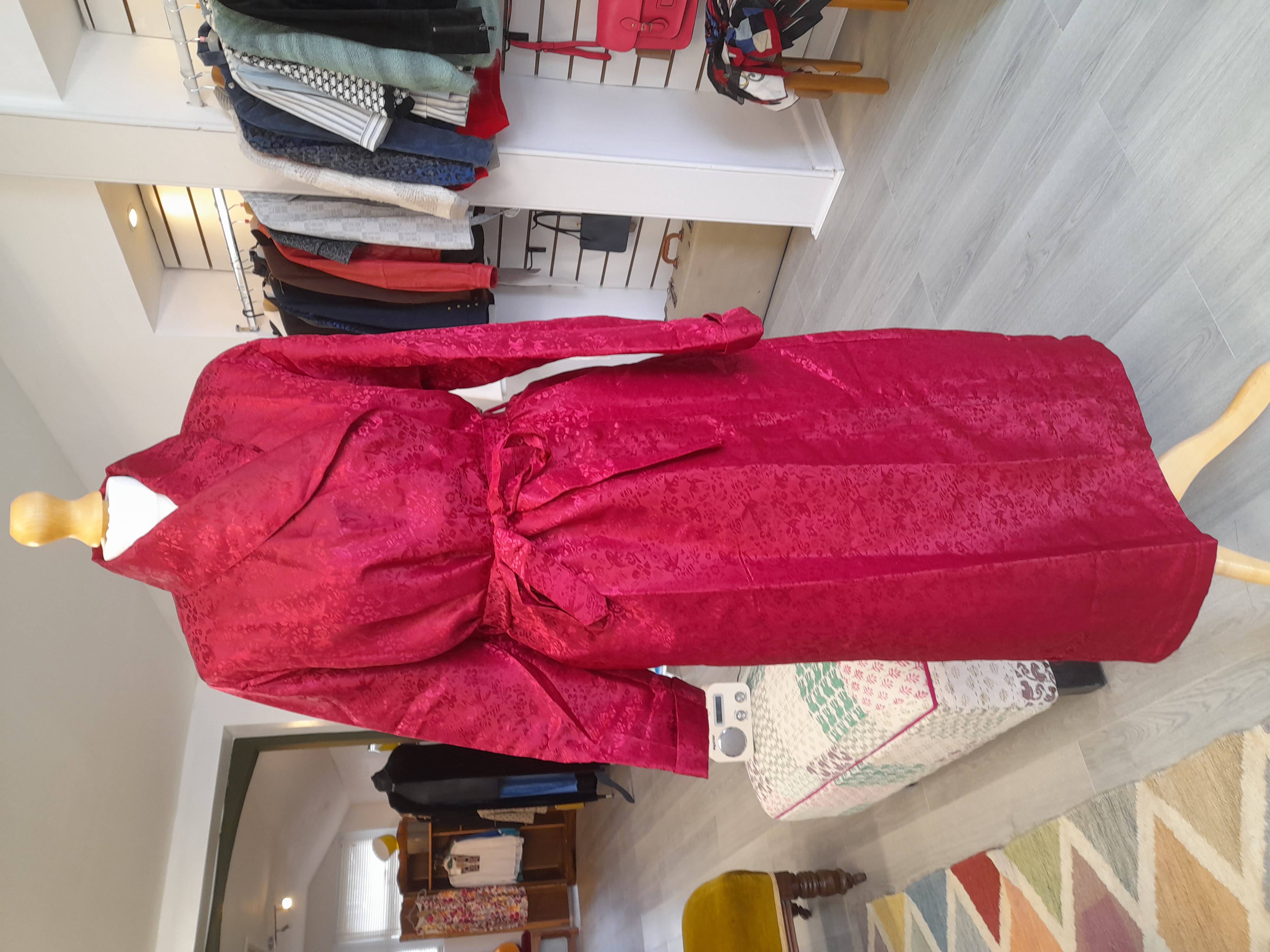 Vintage Maxi Red Dressing Gown