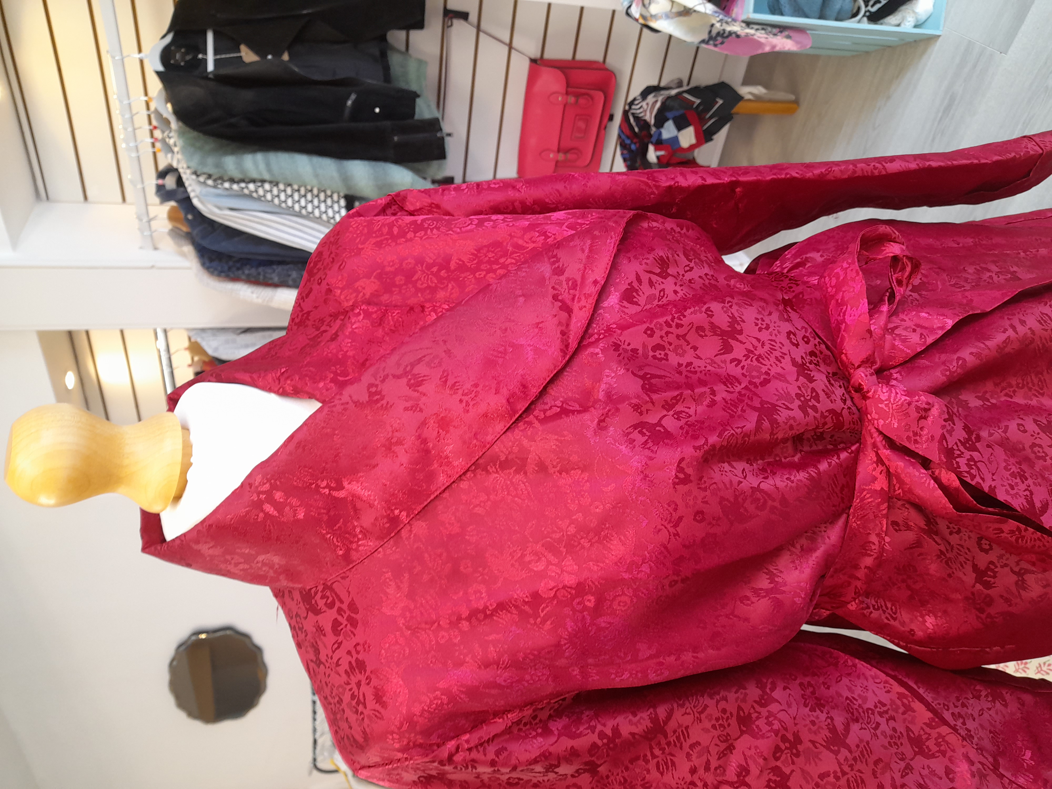 Vintage Maxi Red Dressing Gown