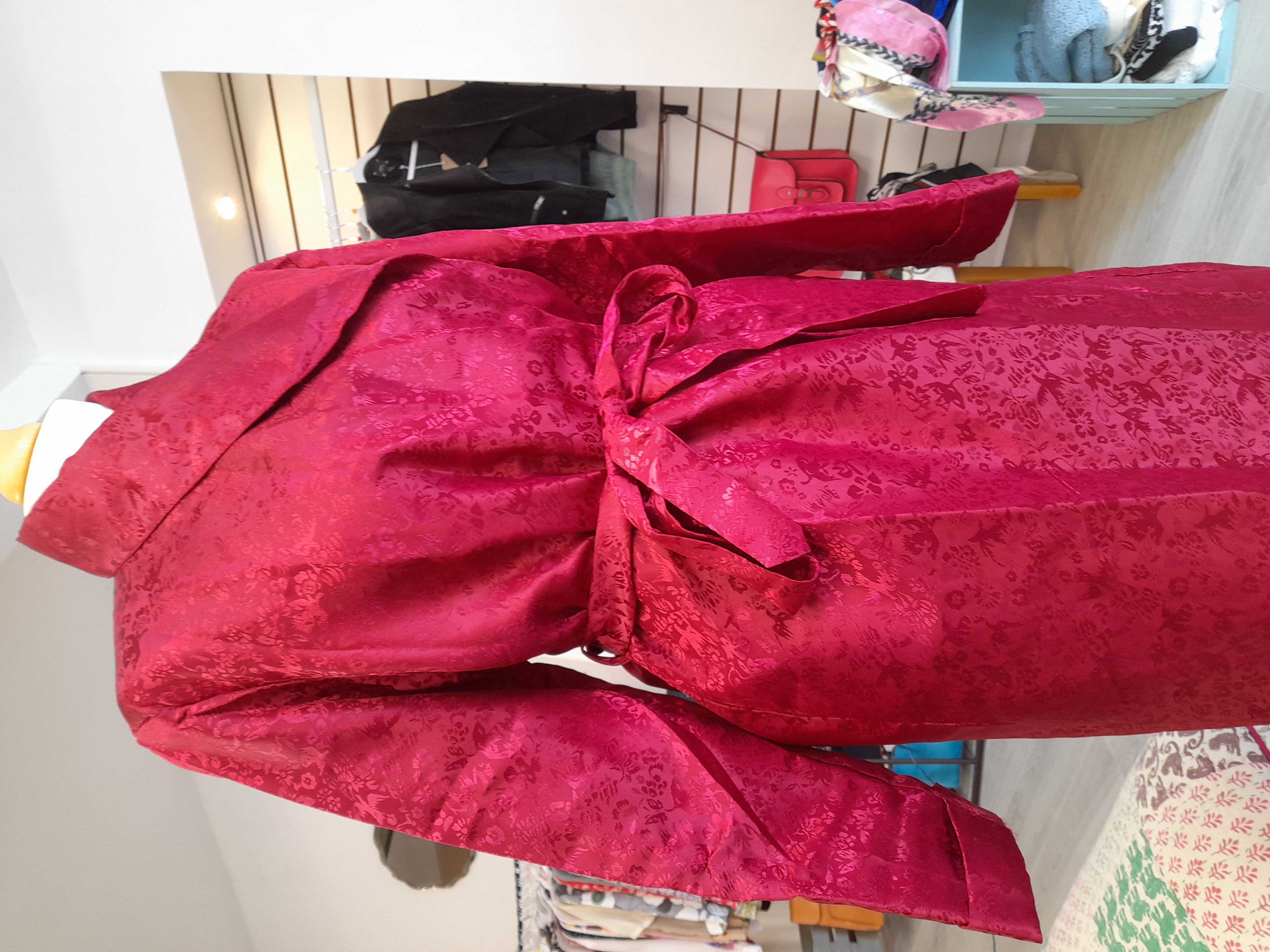 Vintage Maxi Red Dressing Gown