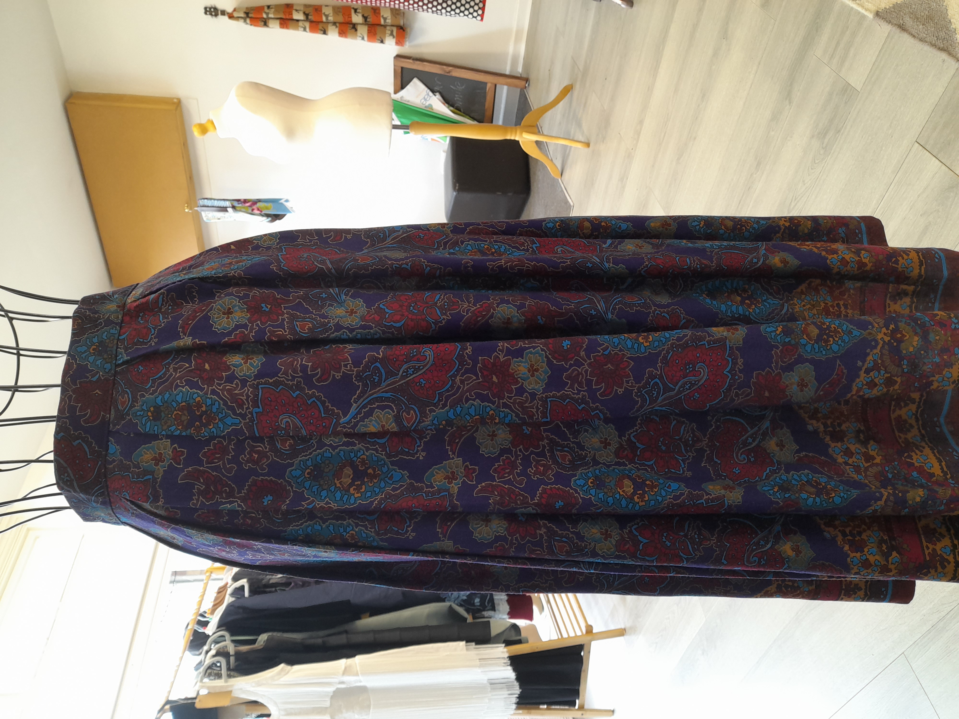 Vintage extra small purple pleated skirt