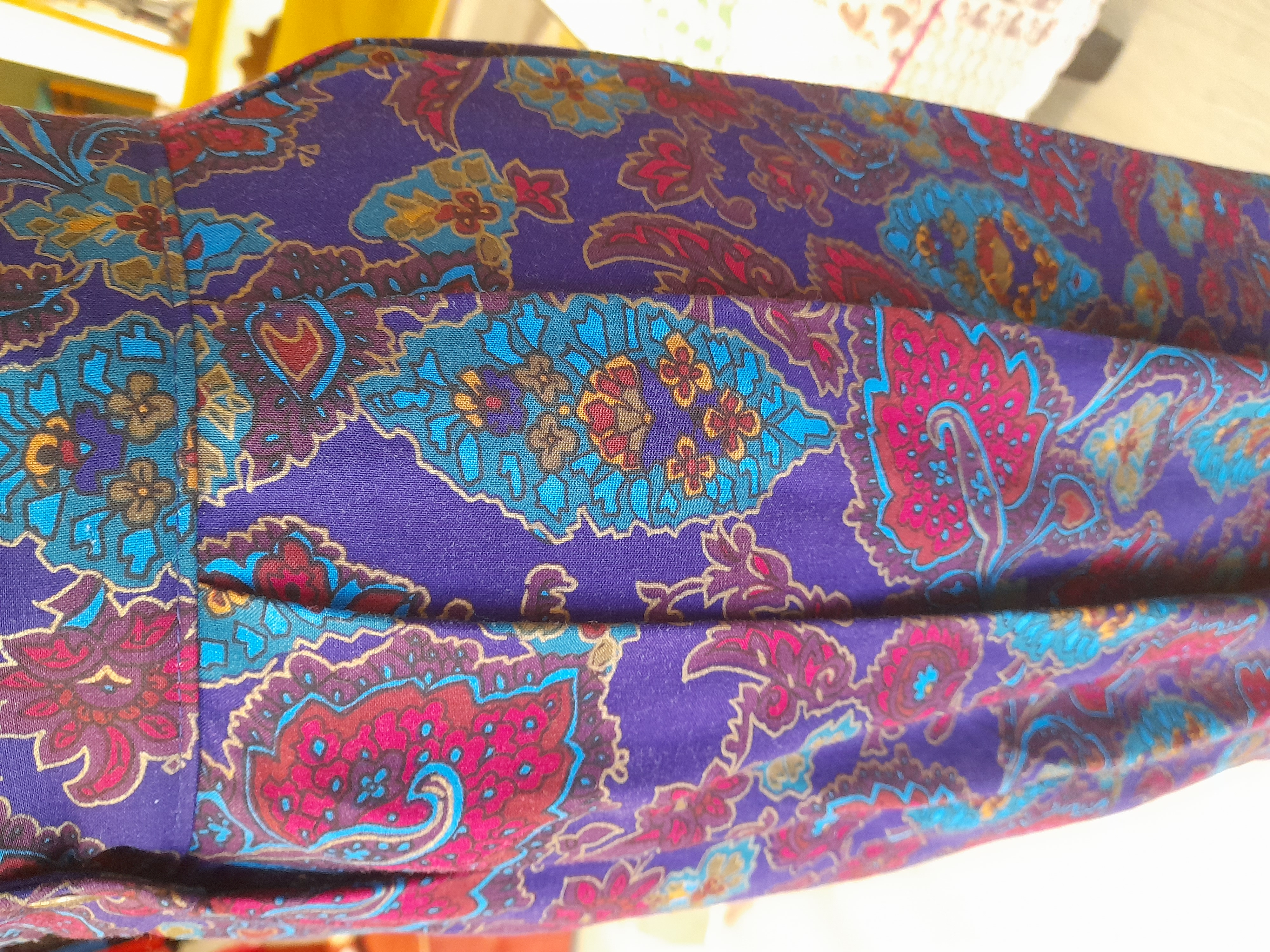 Vintage extra small purple pleated skirt