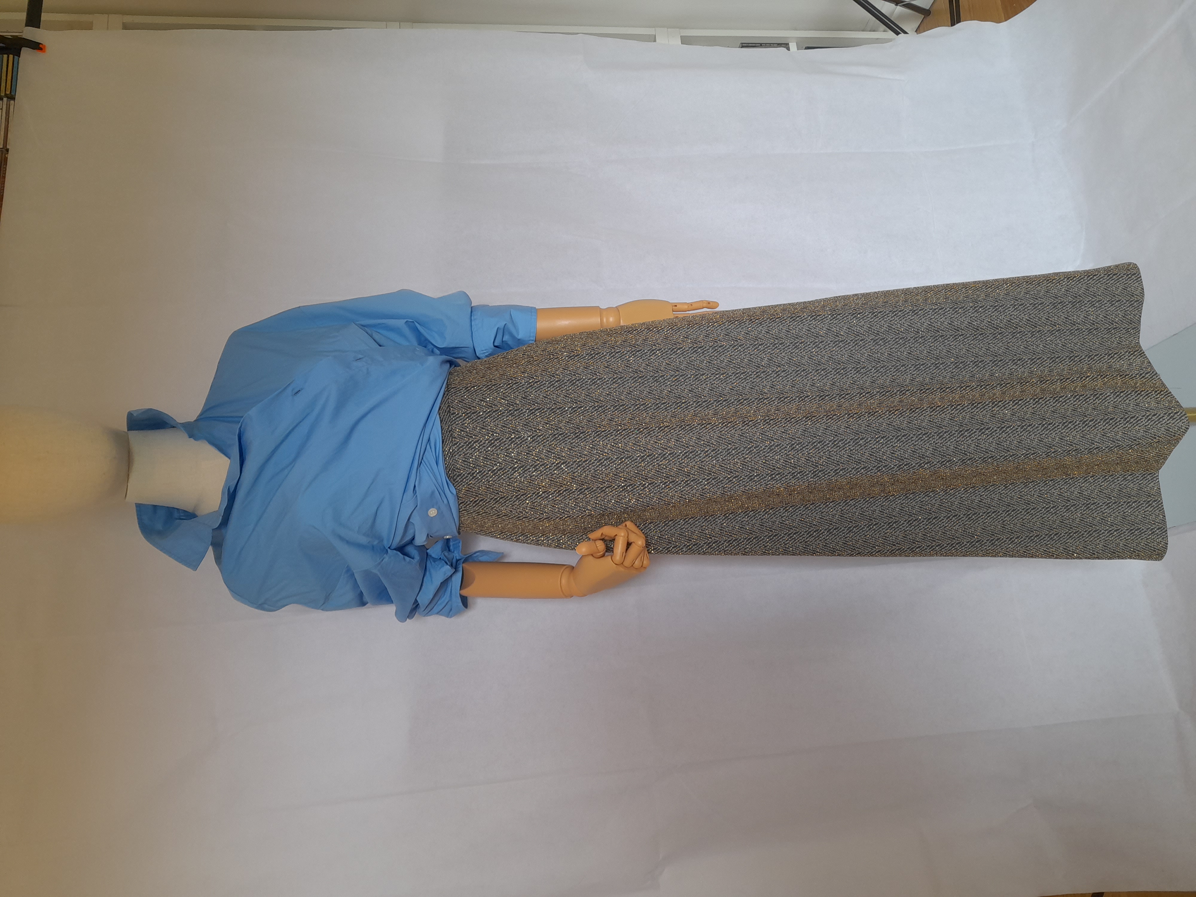 Vintage Sparkly Maxi Skirt, Size XS