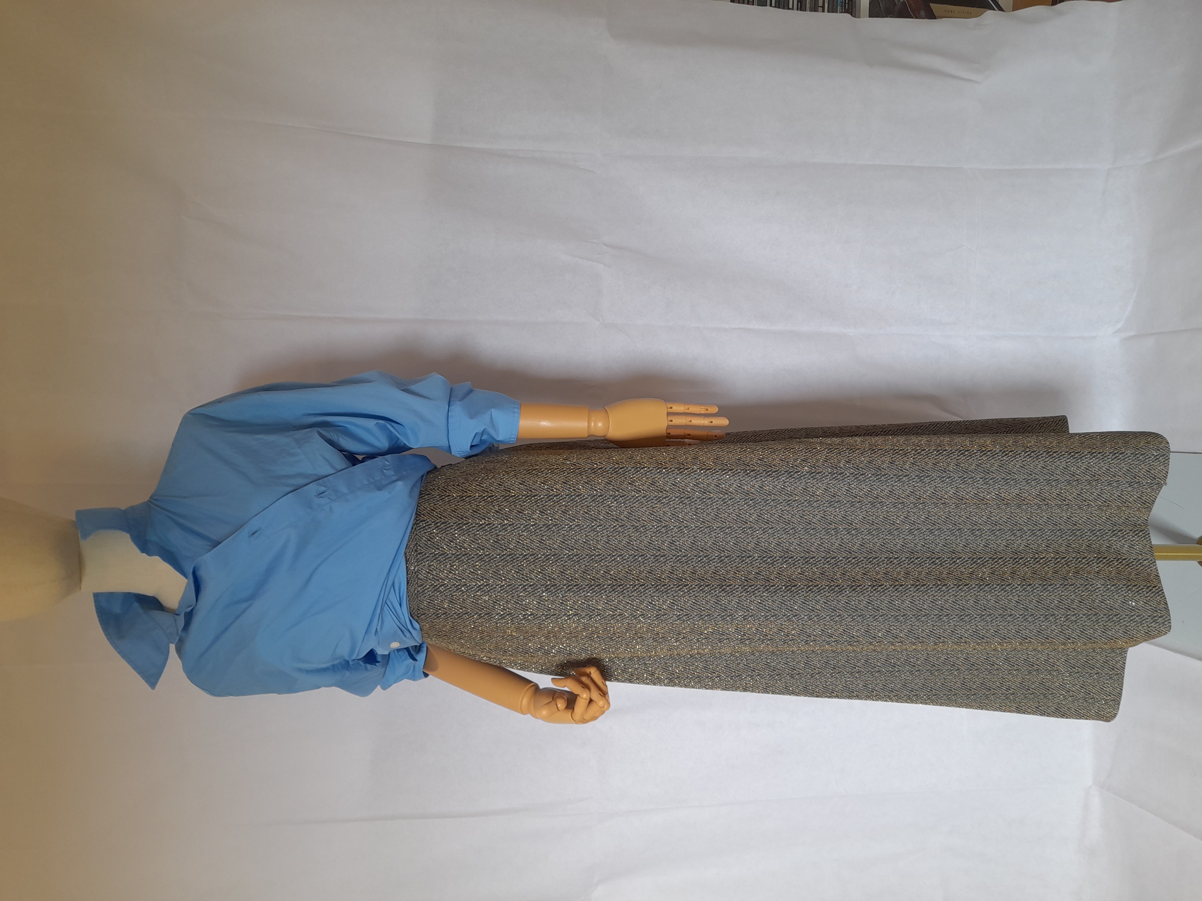 Vintage Sparkly Maxi Skirt, Size XS