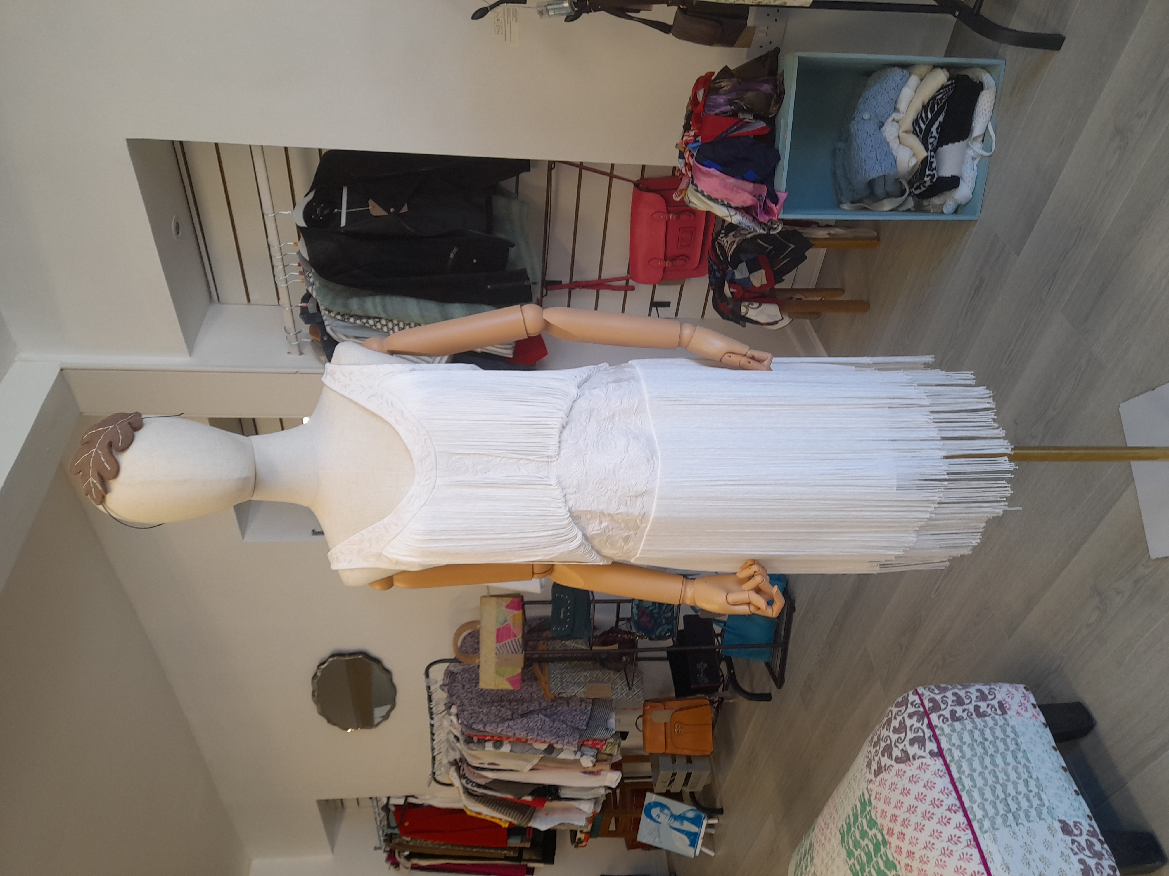 Haute Hippie White Flapper Dress