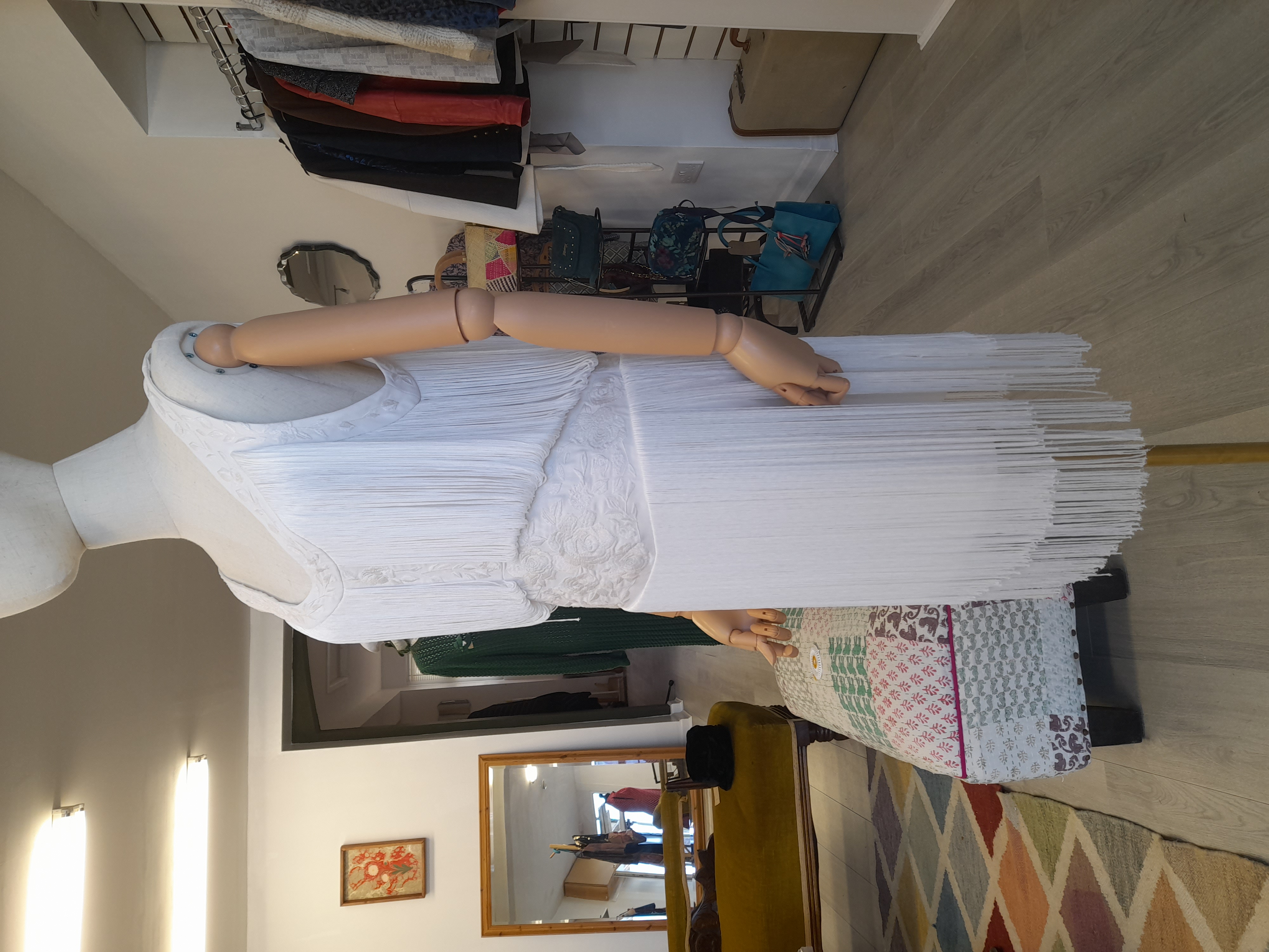 Haute Hippie White Flapper Dress