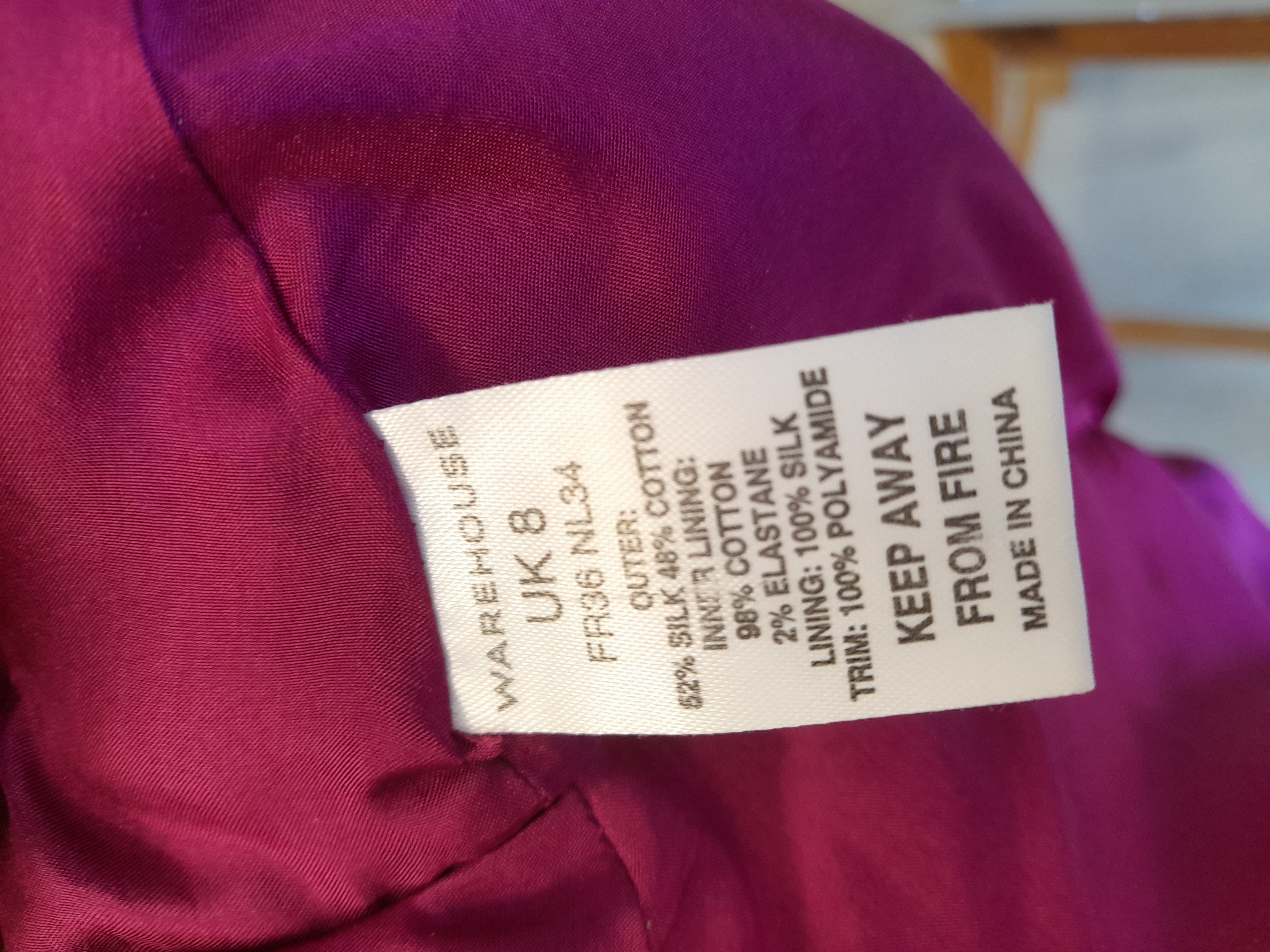 Warehouse Party/ Occasion Dress, size 8 