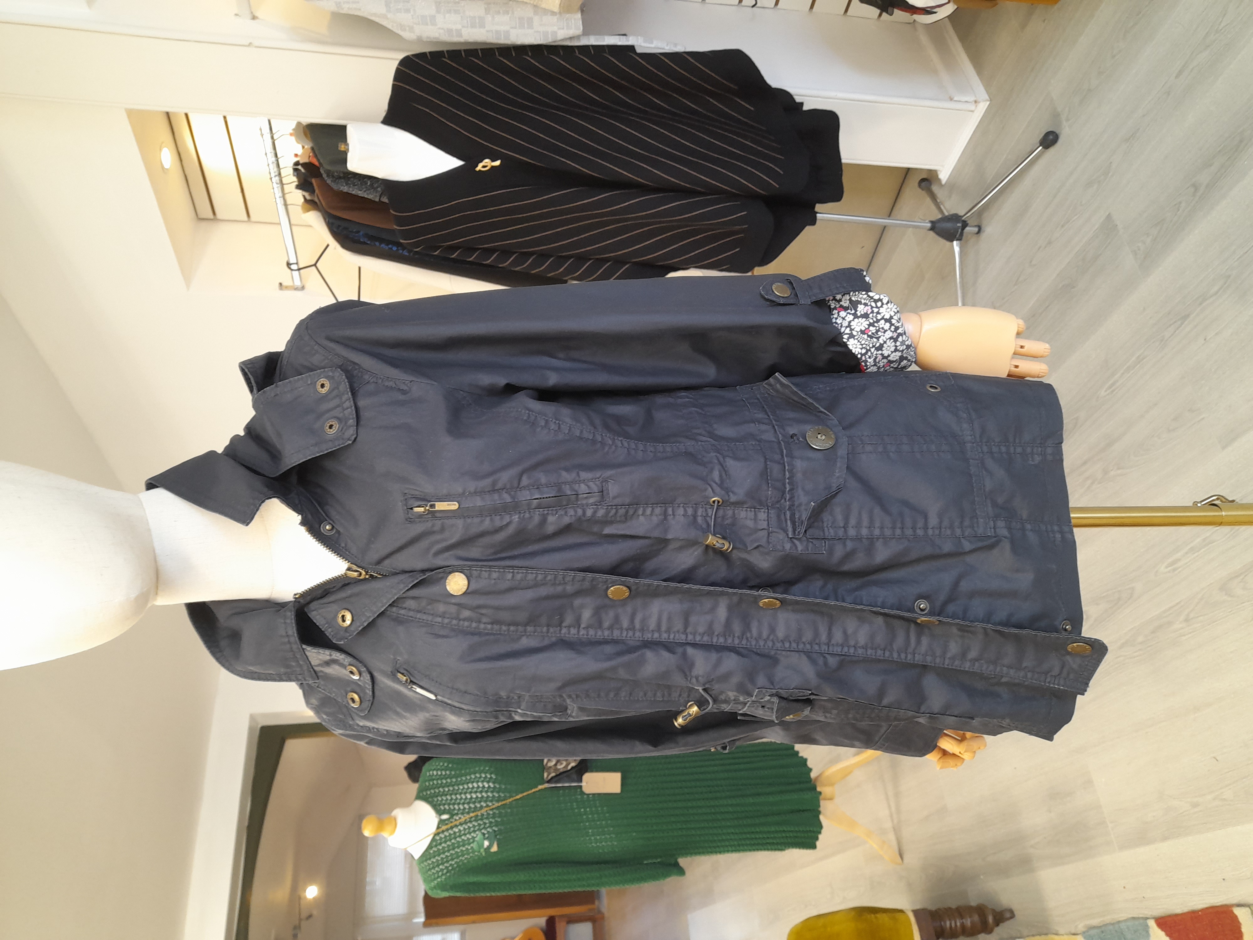 Maine Size 10 Navy Jacket with Detachable Hoody 