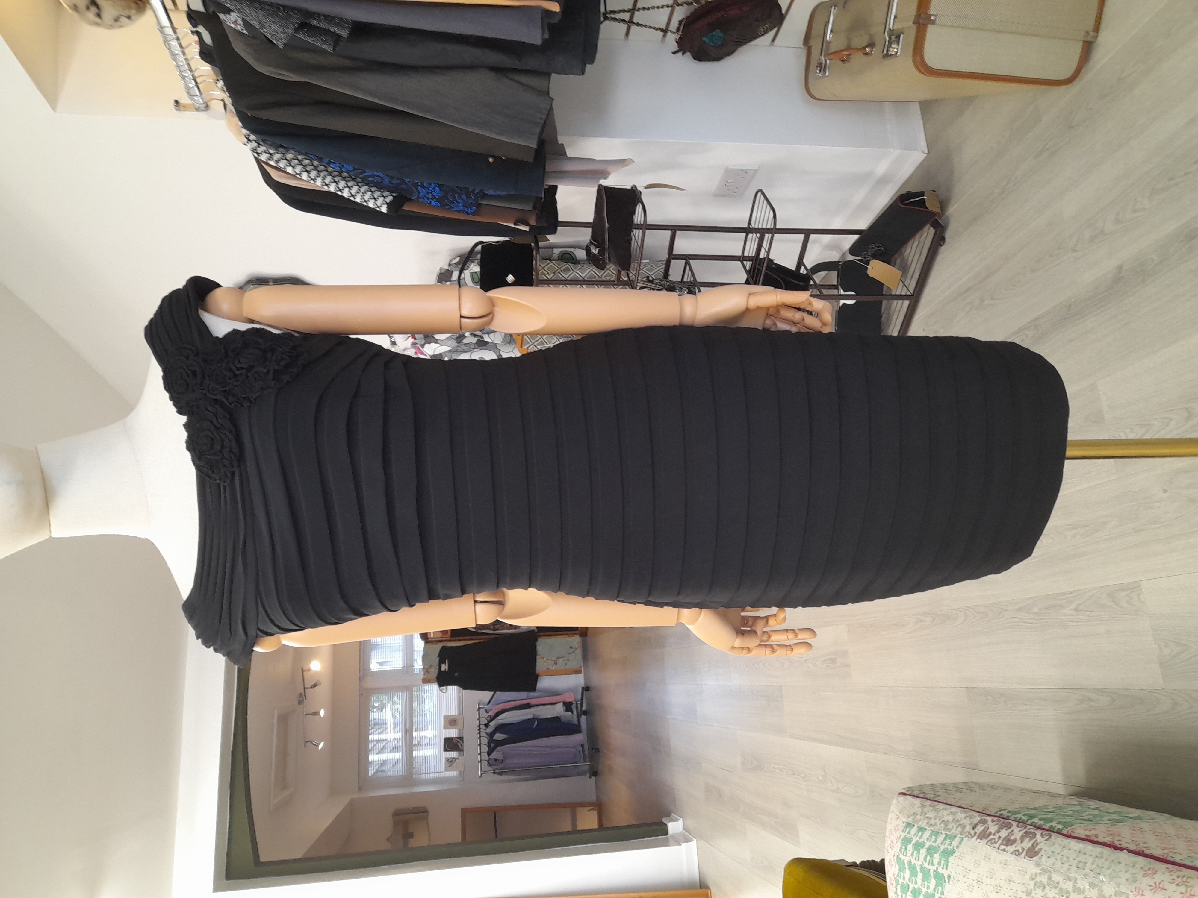Adrianna Papell Mini Black Dress, Size 8