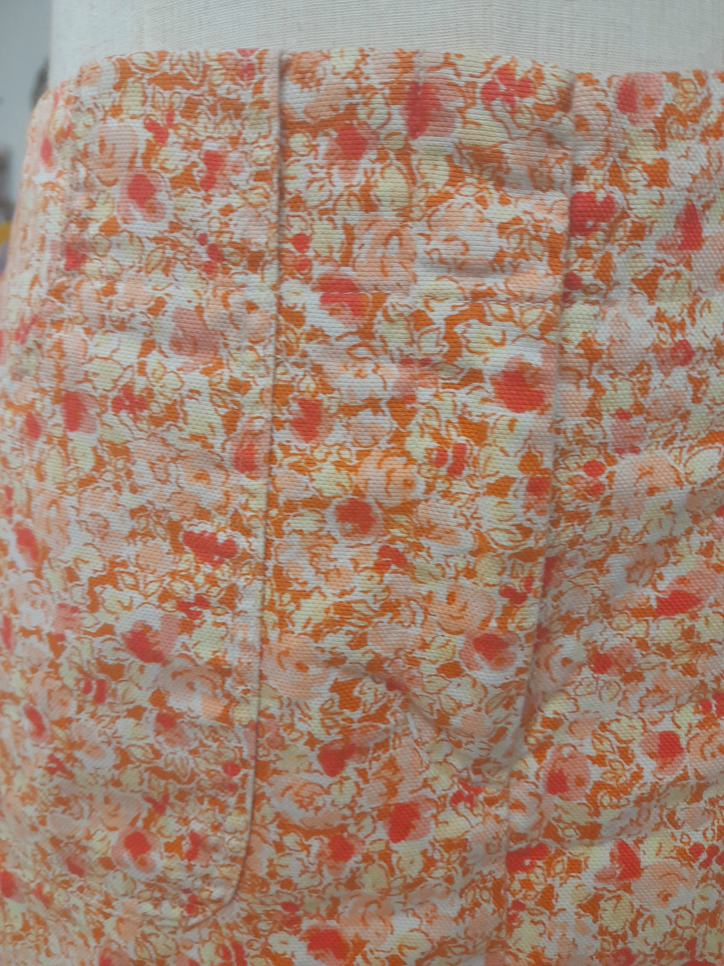 Express Stretch Cotton Mini Skirt, Size M