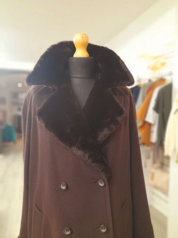 Vintage Mansfield Wool & Cashmere blend Long Coat, Size 16