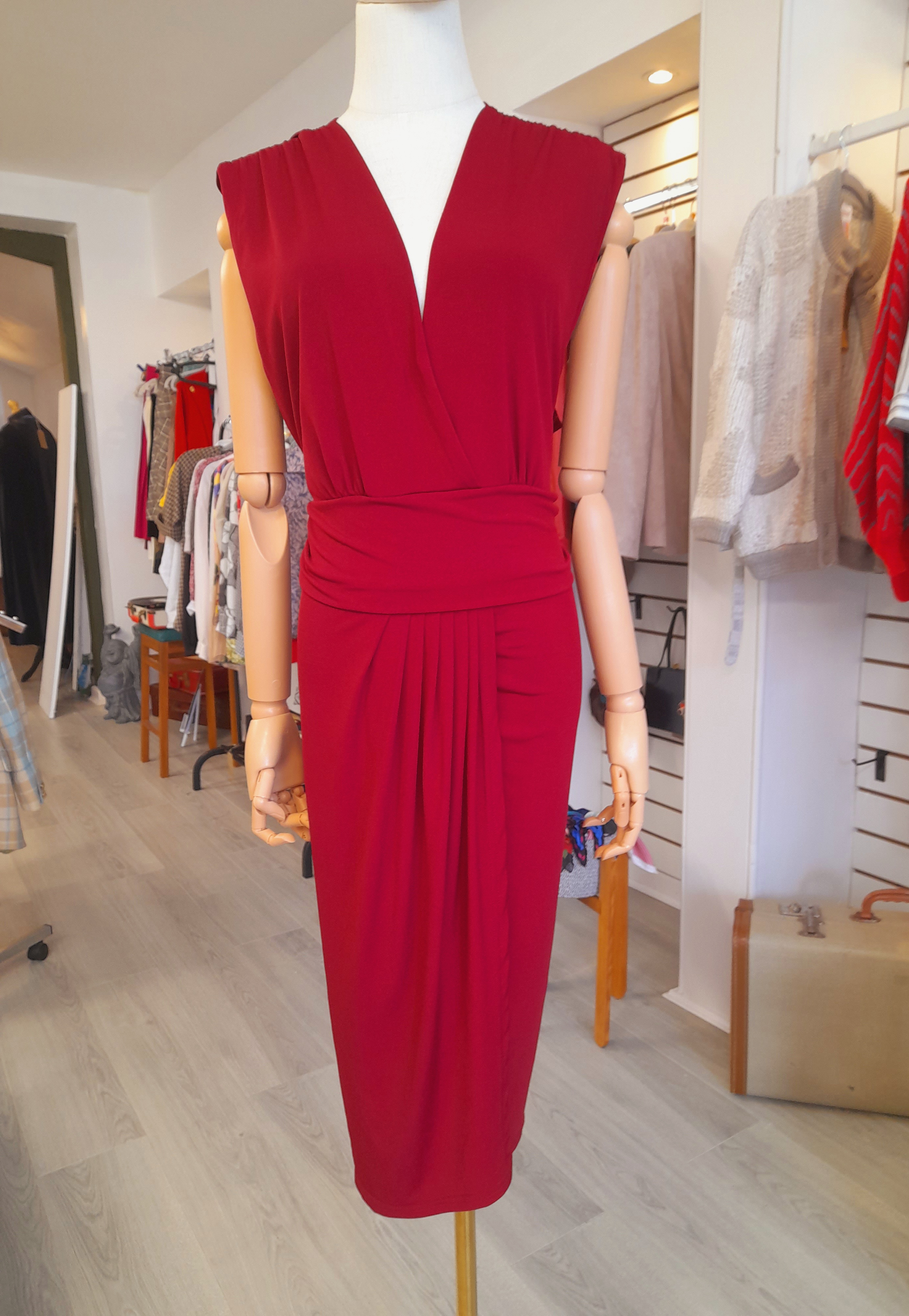 Mela London Size 22 Burgundy Dress