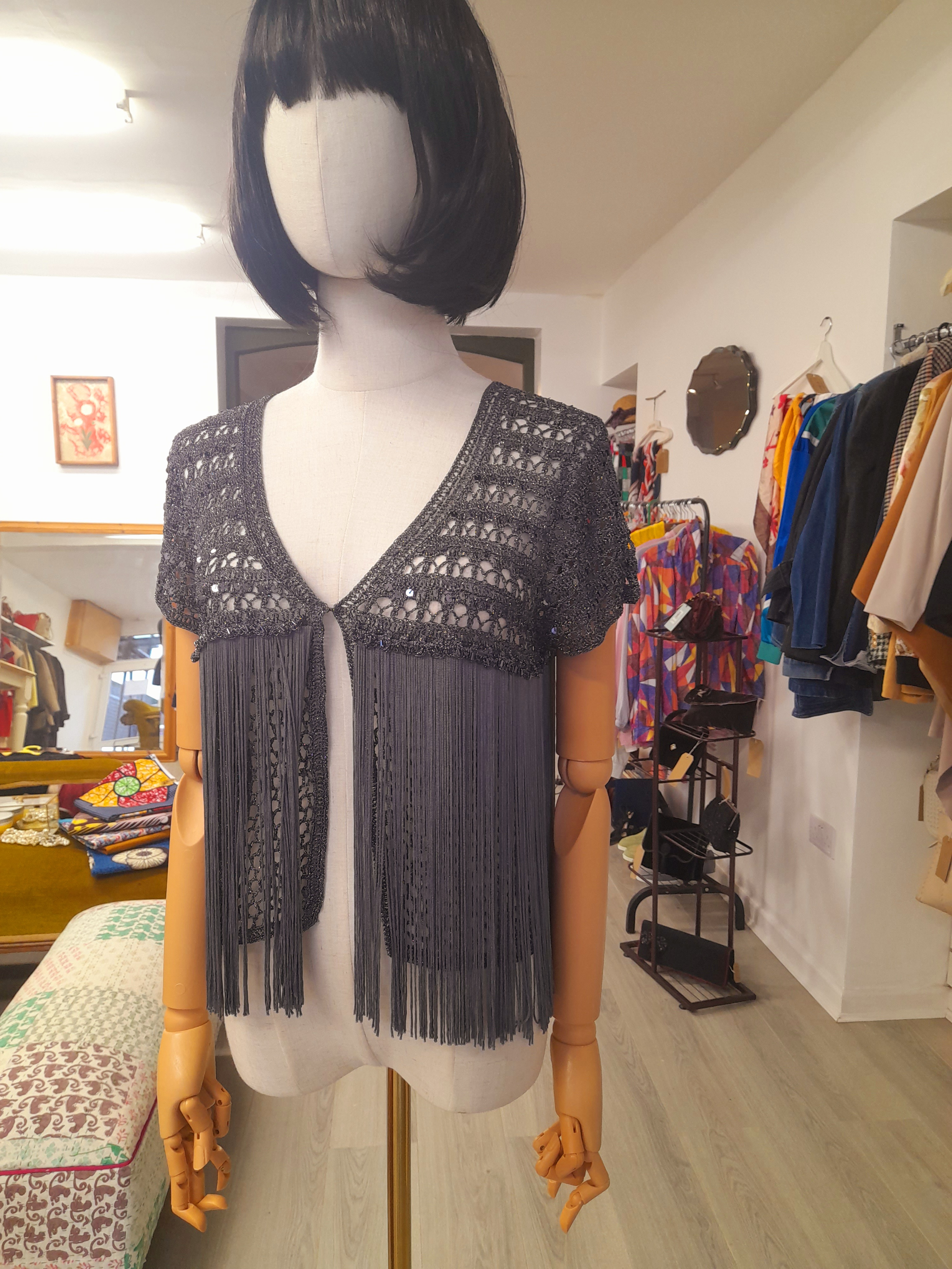 South Open Front Bolero with Fridge Hem, Size S