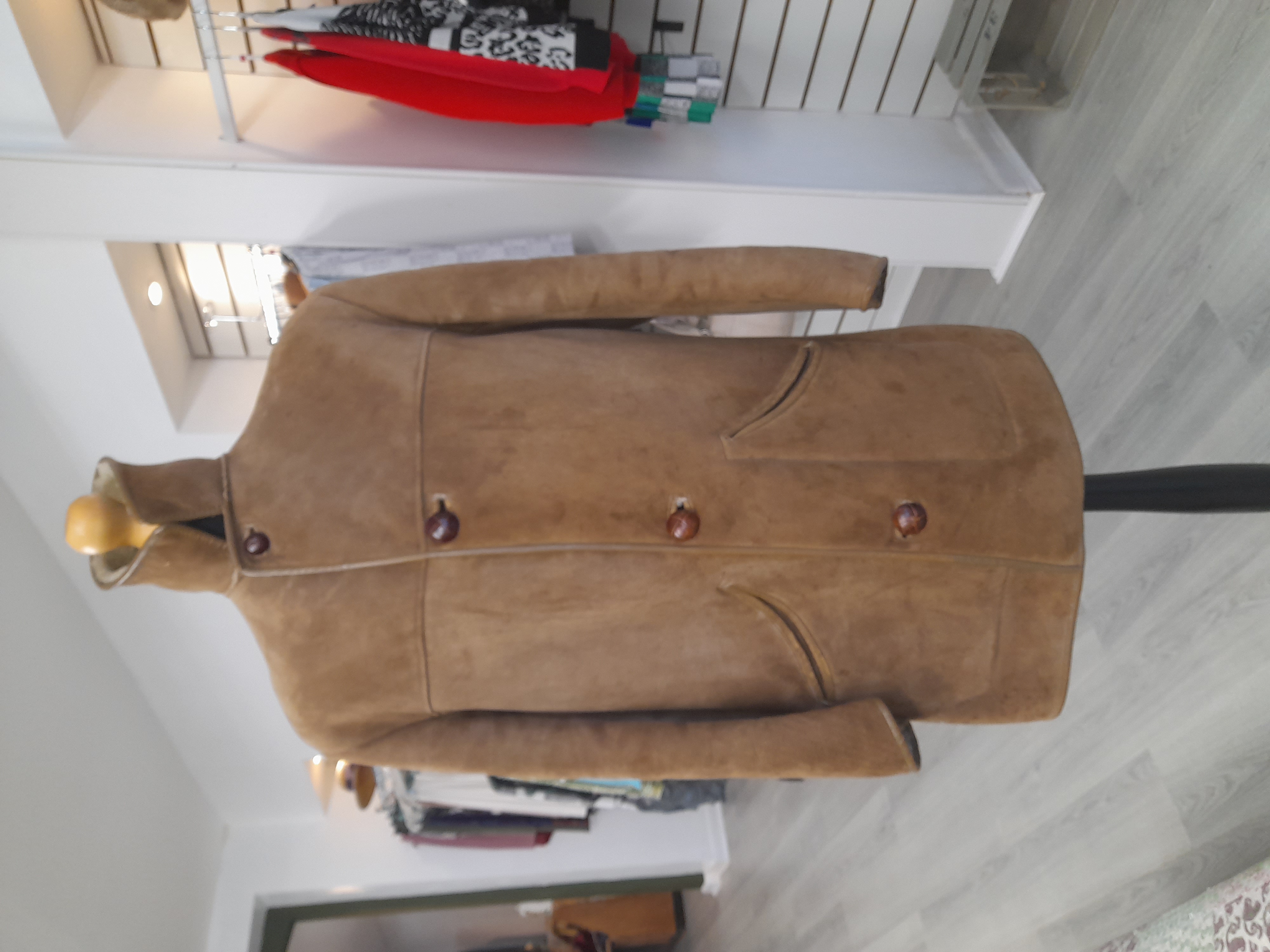 Vintage Nurseys Sheepskin, Man's Coat, Size L - Made in England 