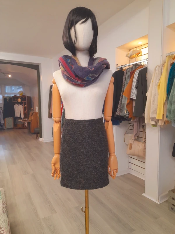 Mini AN&TAMTAM Attitude Grey Winter Skirt, size S