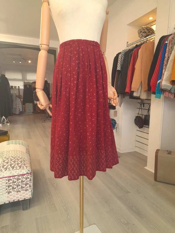 Vintage Tailor made Fully lined midi skirt, Size XS