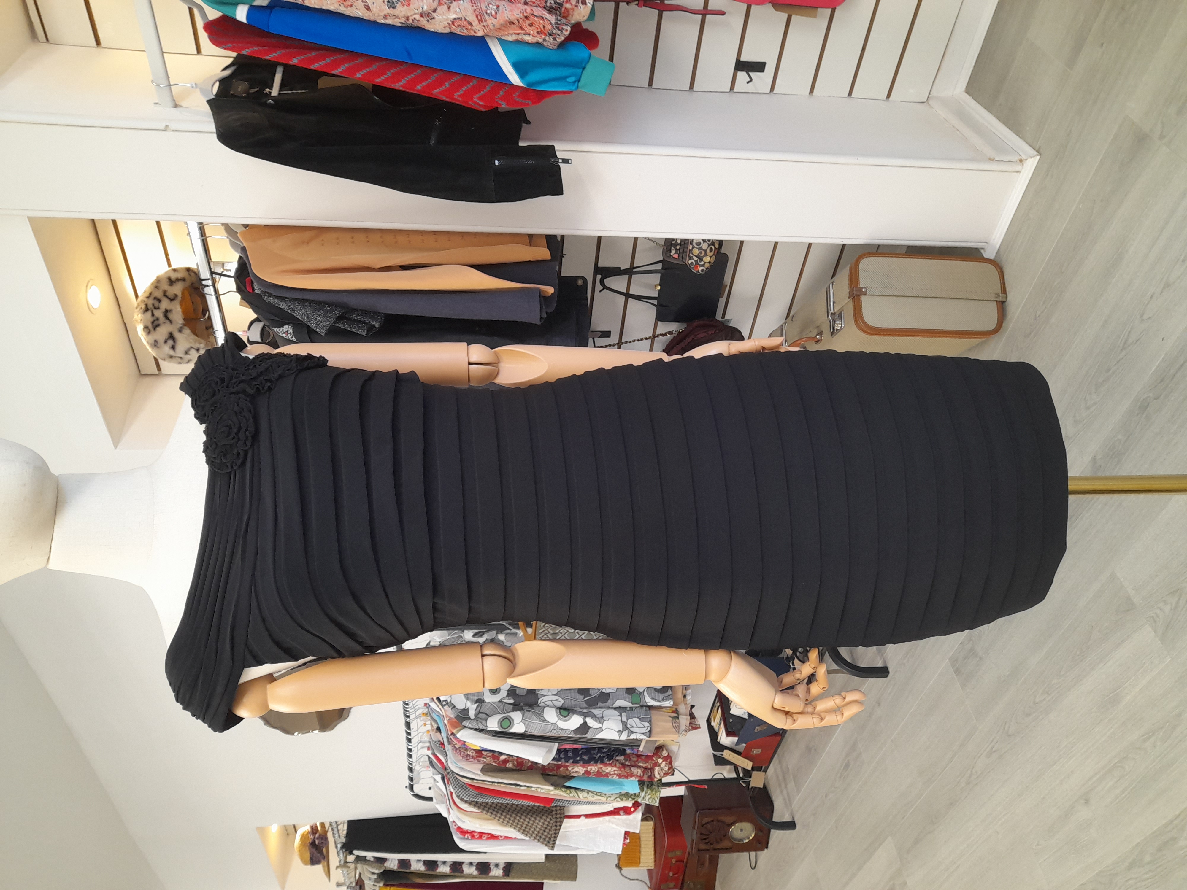 Adrianna Papell Mini Black Dress, Size 8
