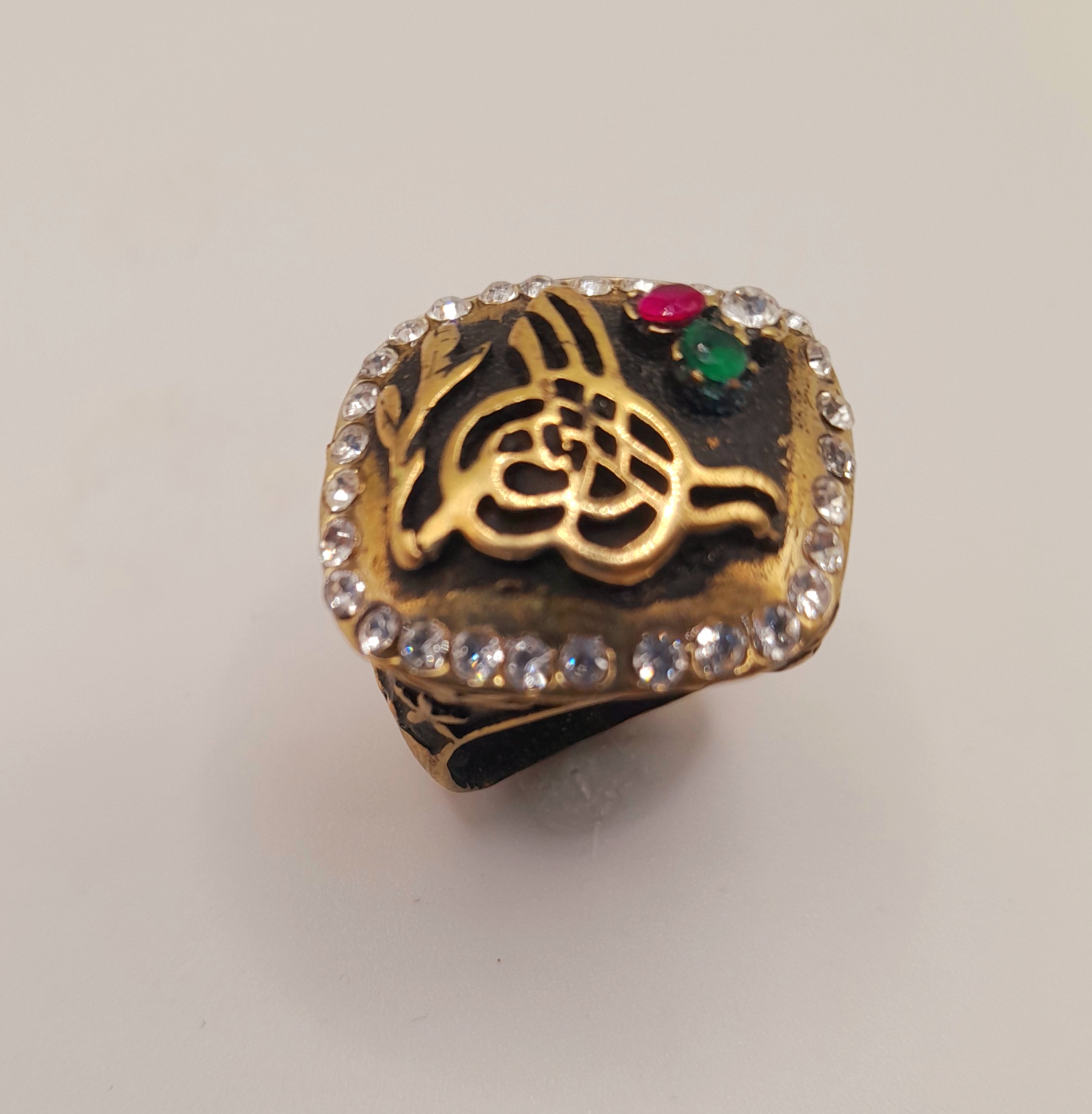 Vintage-style Cocktail Ring, Size  P 1/2 - Q 1/2