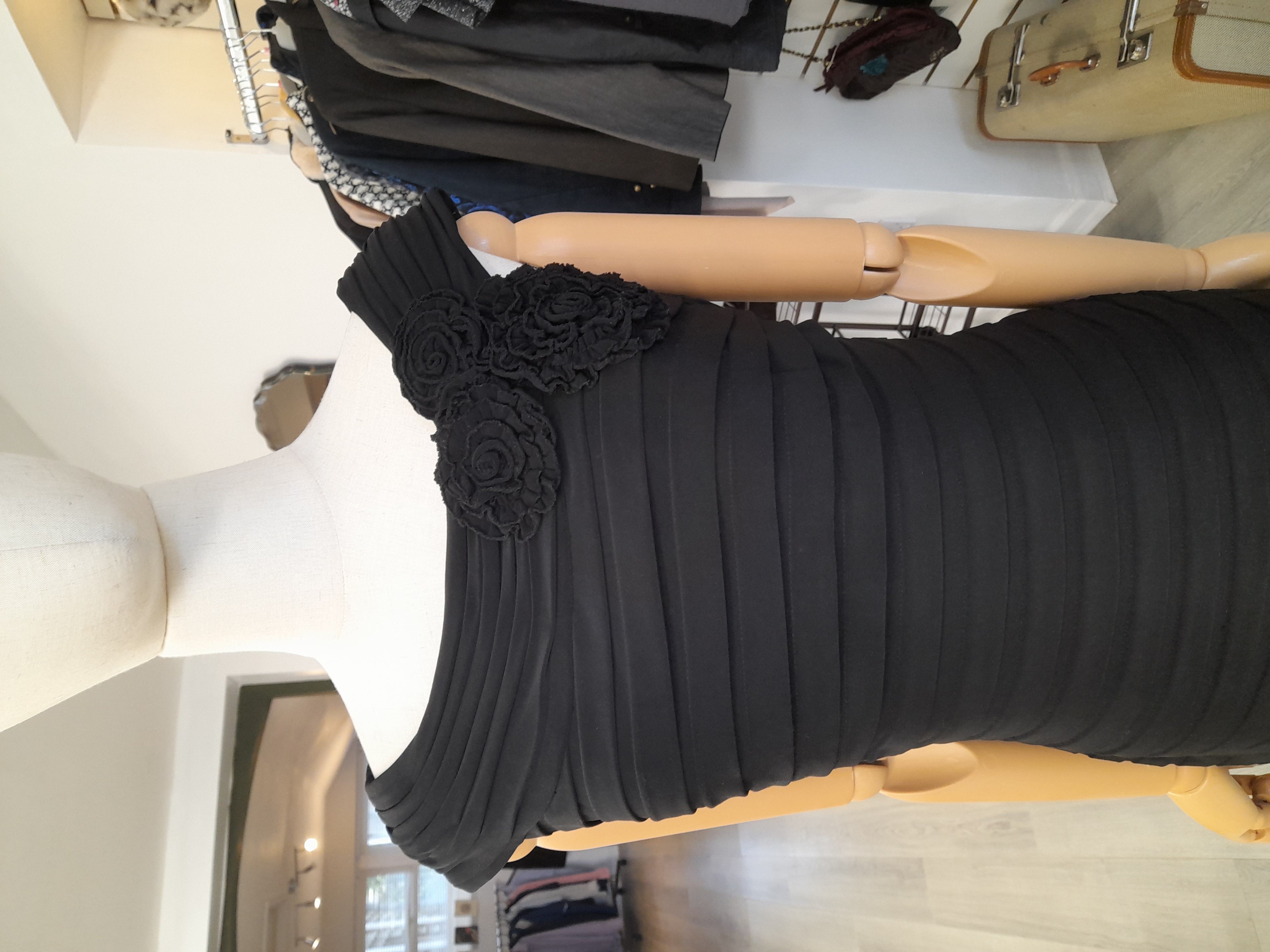 Adrianna Papell Mini Black Dress, Size 8