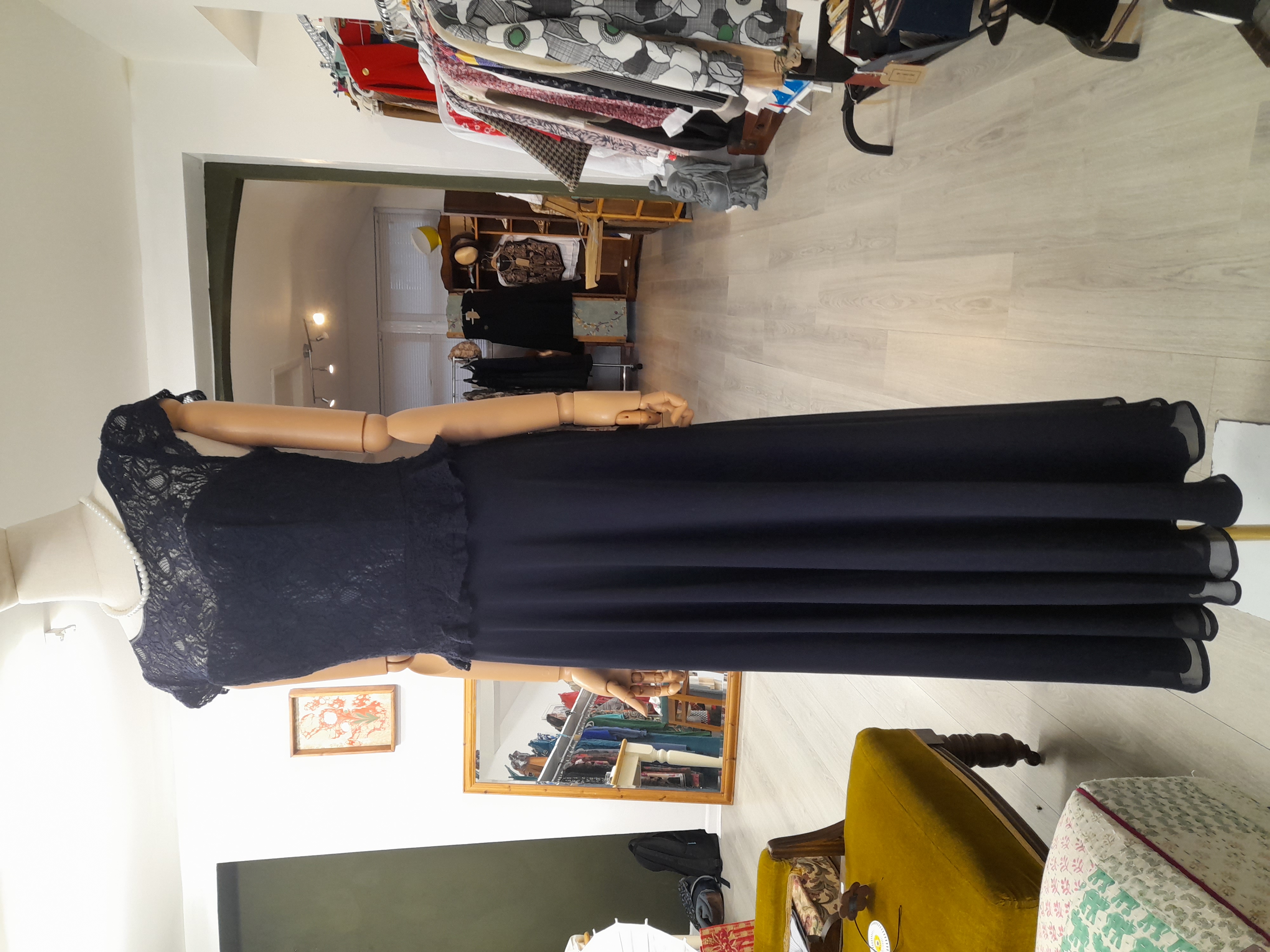 No 1 Jenny Packham Navy Long Occasion Dress, Size 10